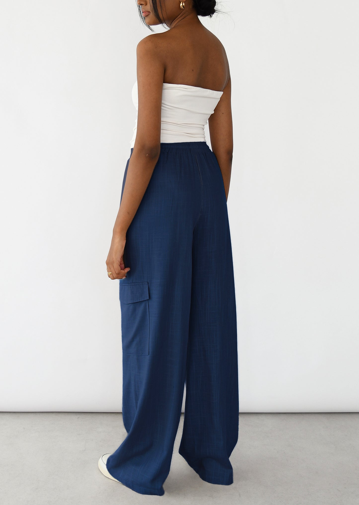 Pantalón cargo lino