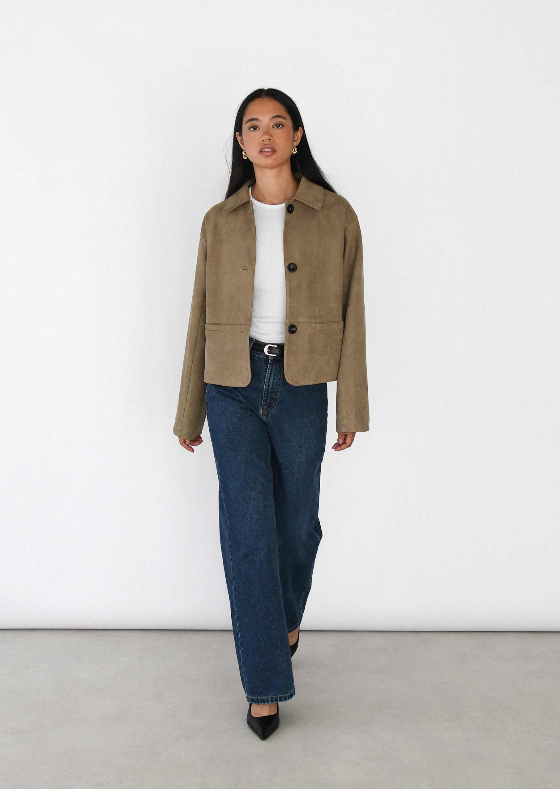 販売会限定品】KAJA Fake Suede Jacket OVY fake suede blouson O.U.T.