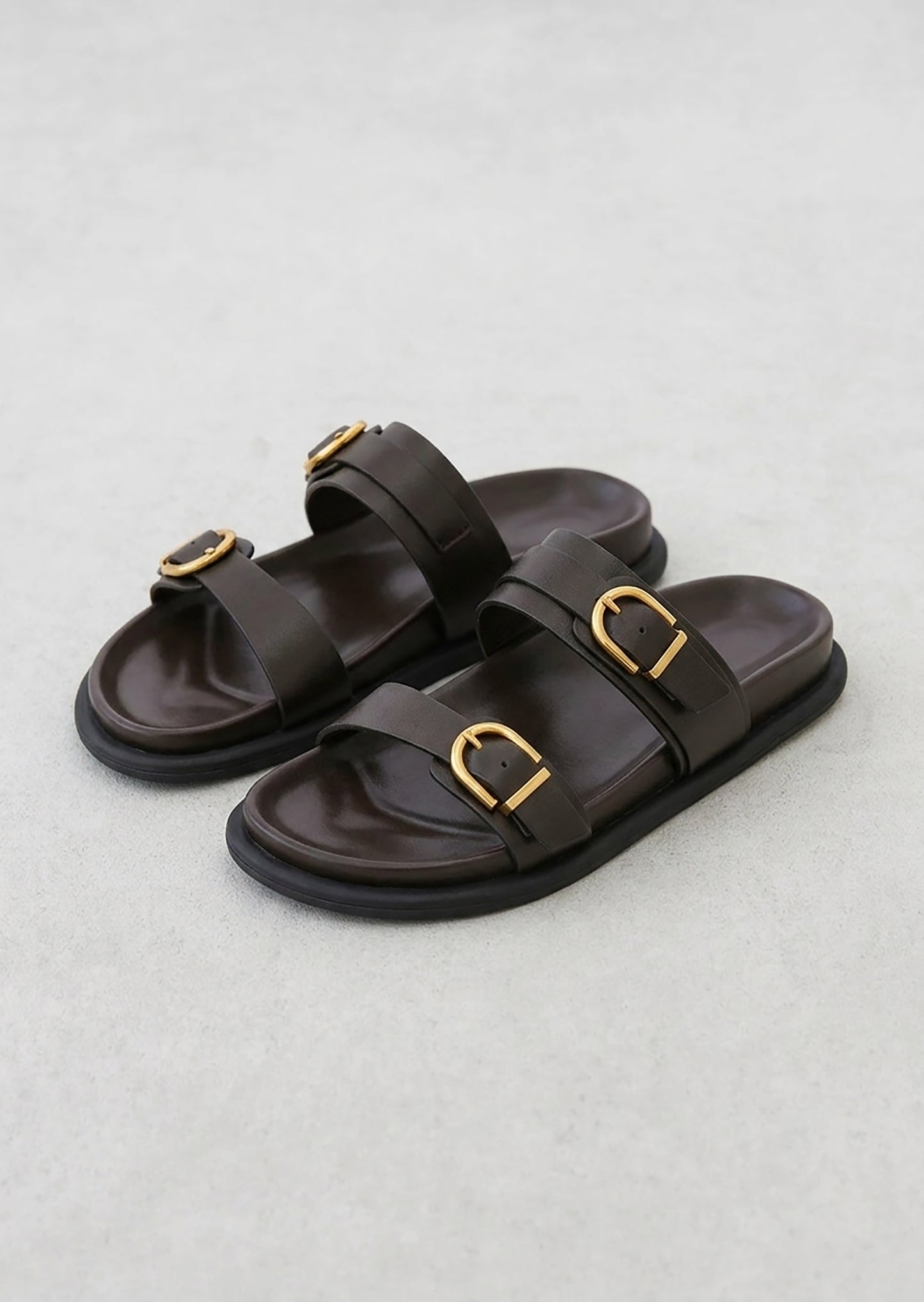 Double-buckle sandals