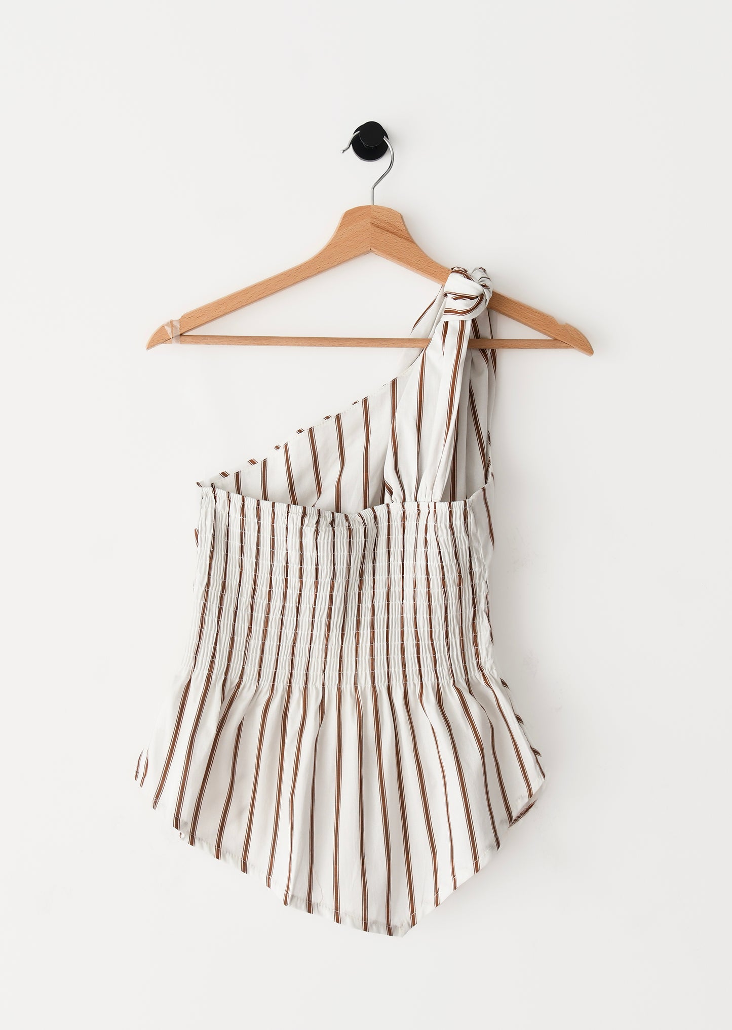 Striped asymmetrical top
