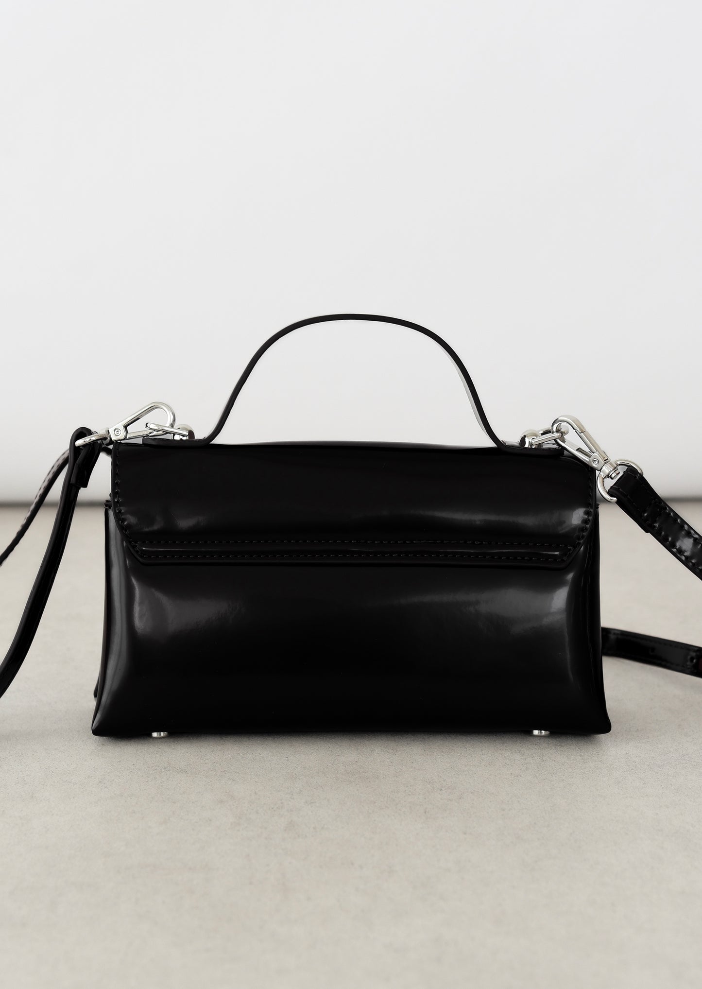 Patent leather crossbody bag