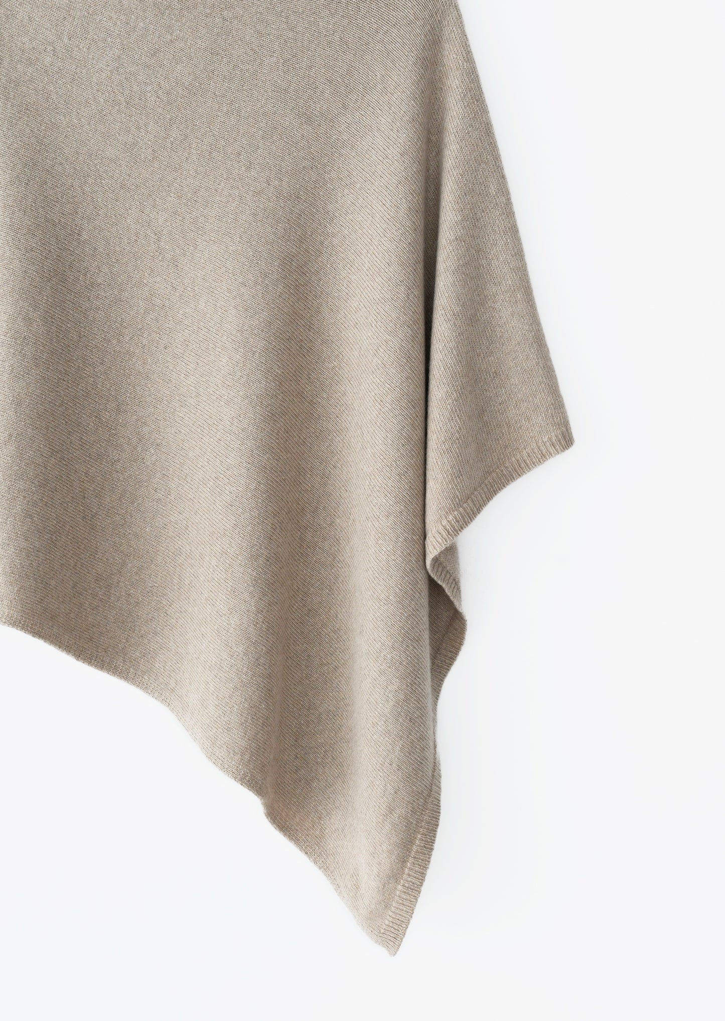 Wool-cashmere blend cape