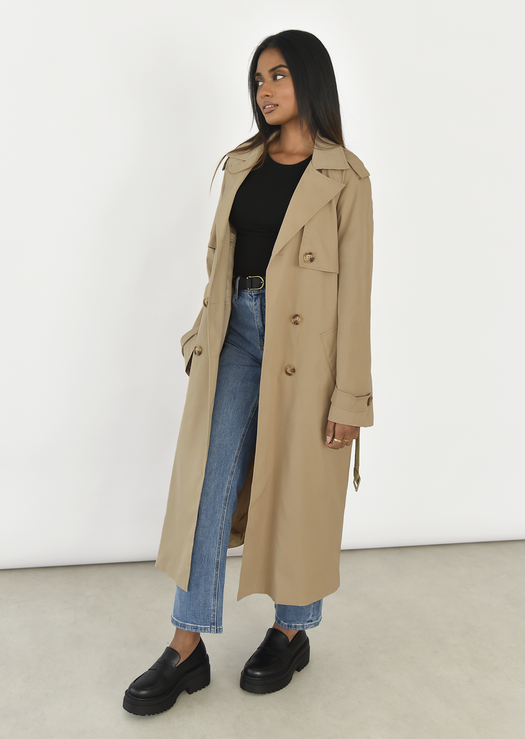 Taupe coat sales