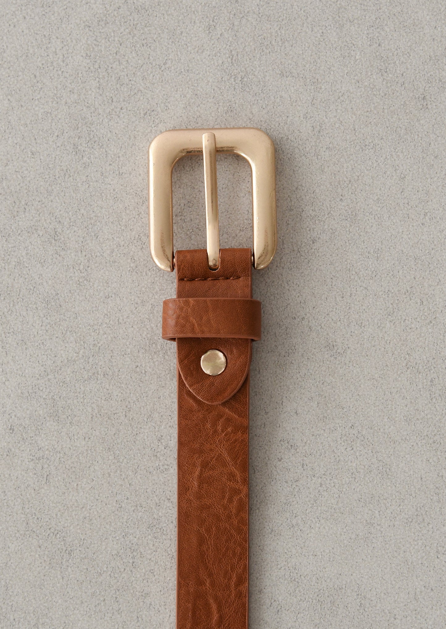 Belt with square buckle