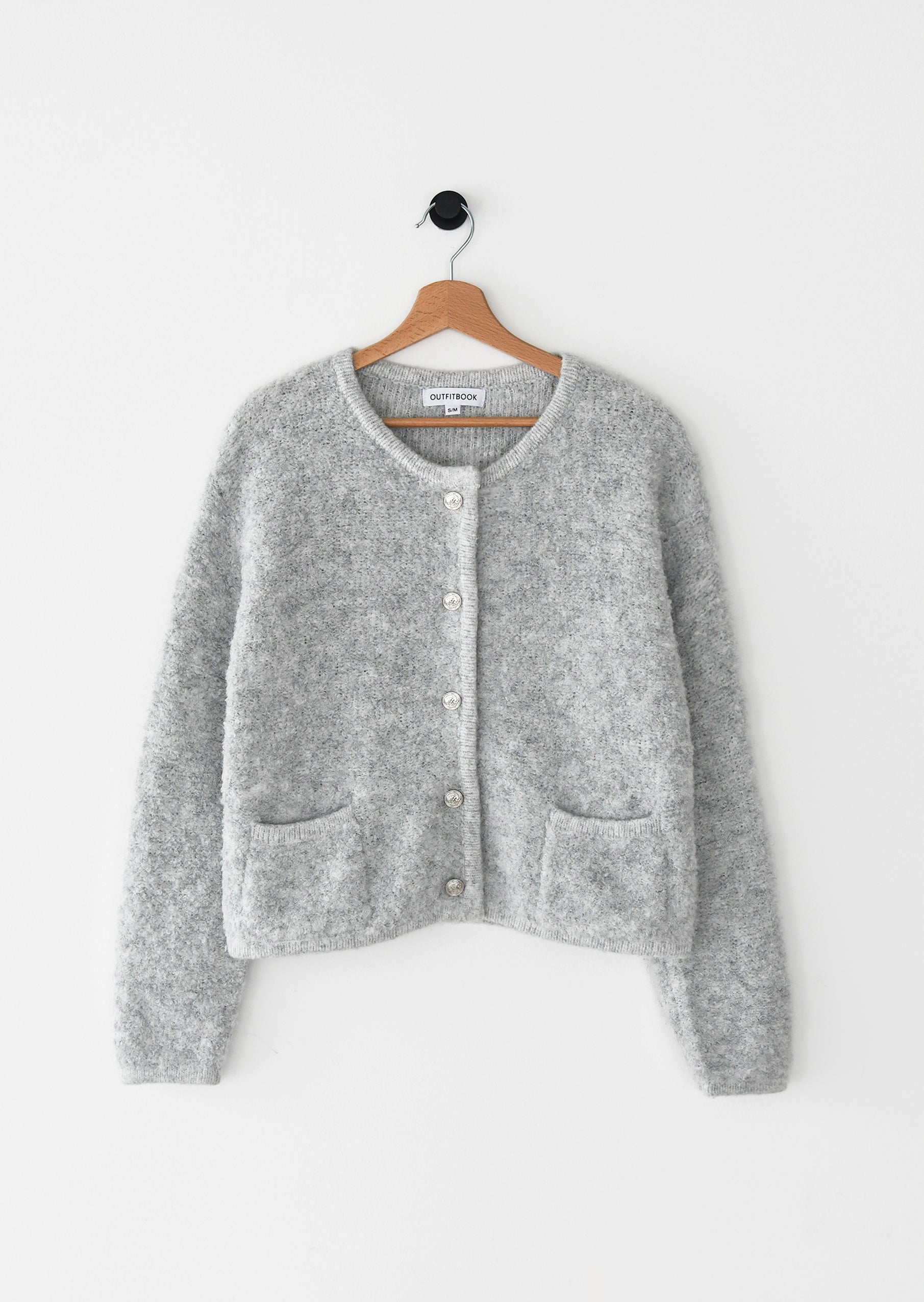 Knit cardigan buttons – - Main Image