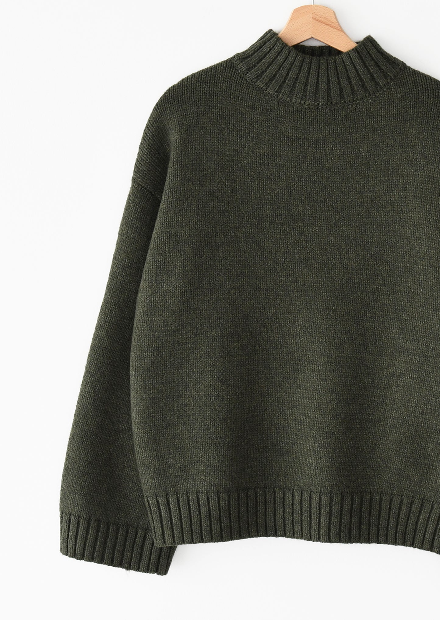 Pull en maille col montant