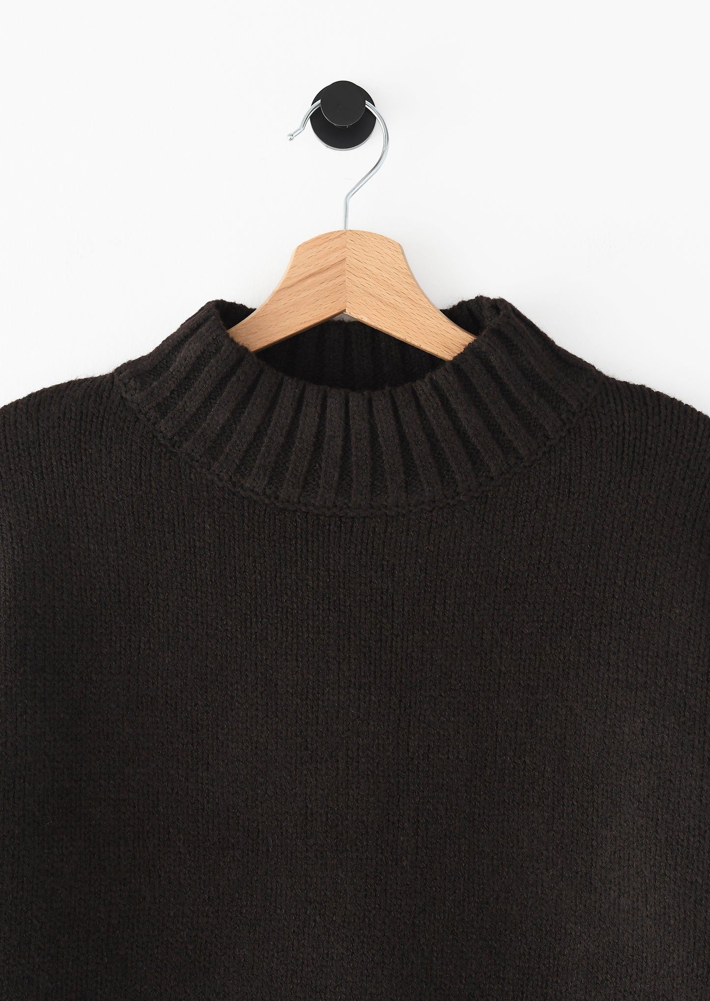 Pull en maille col montant