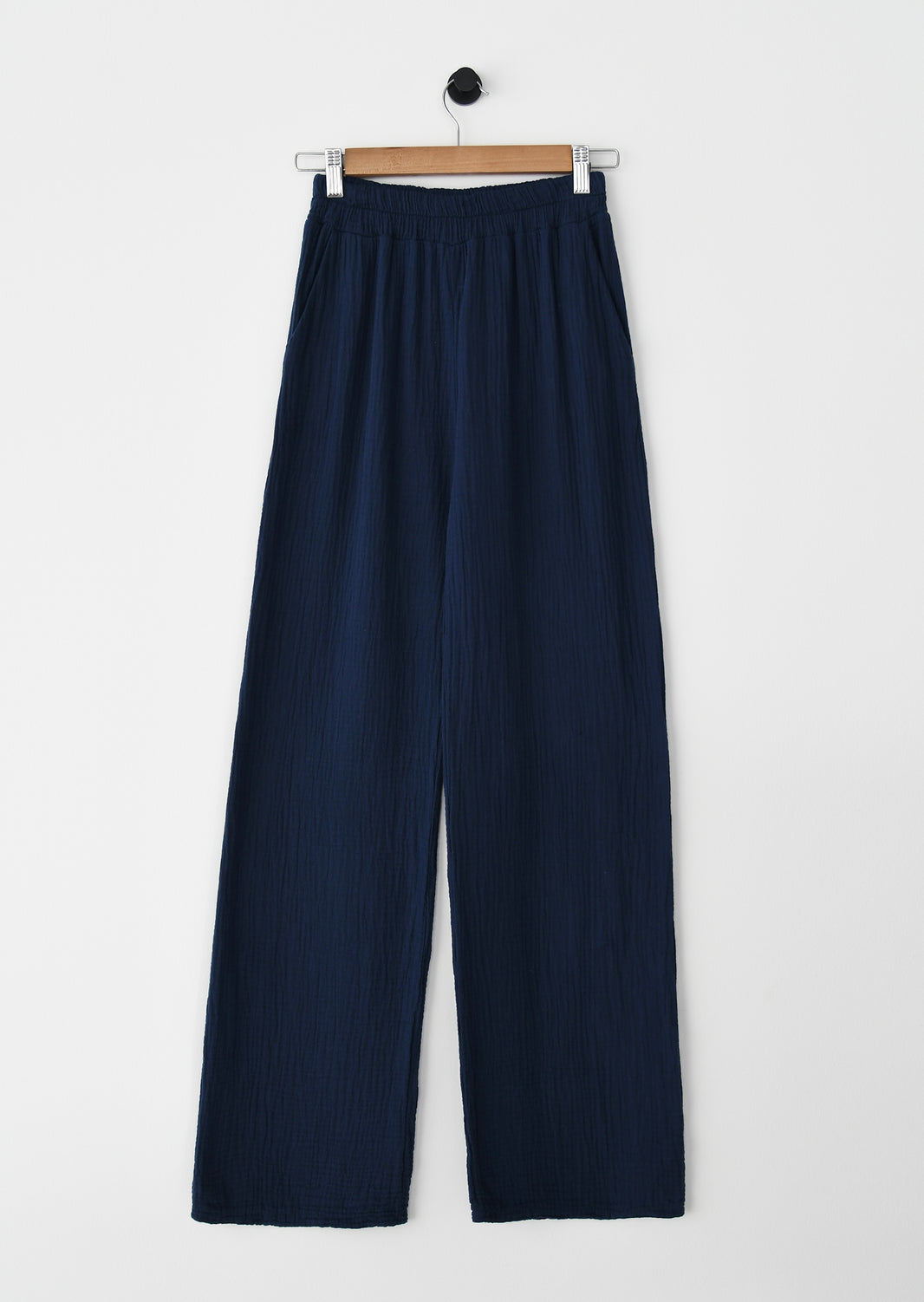 Pantalon en coton à taille élastique