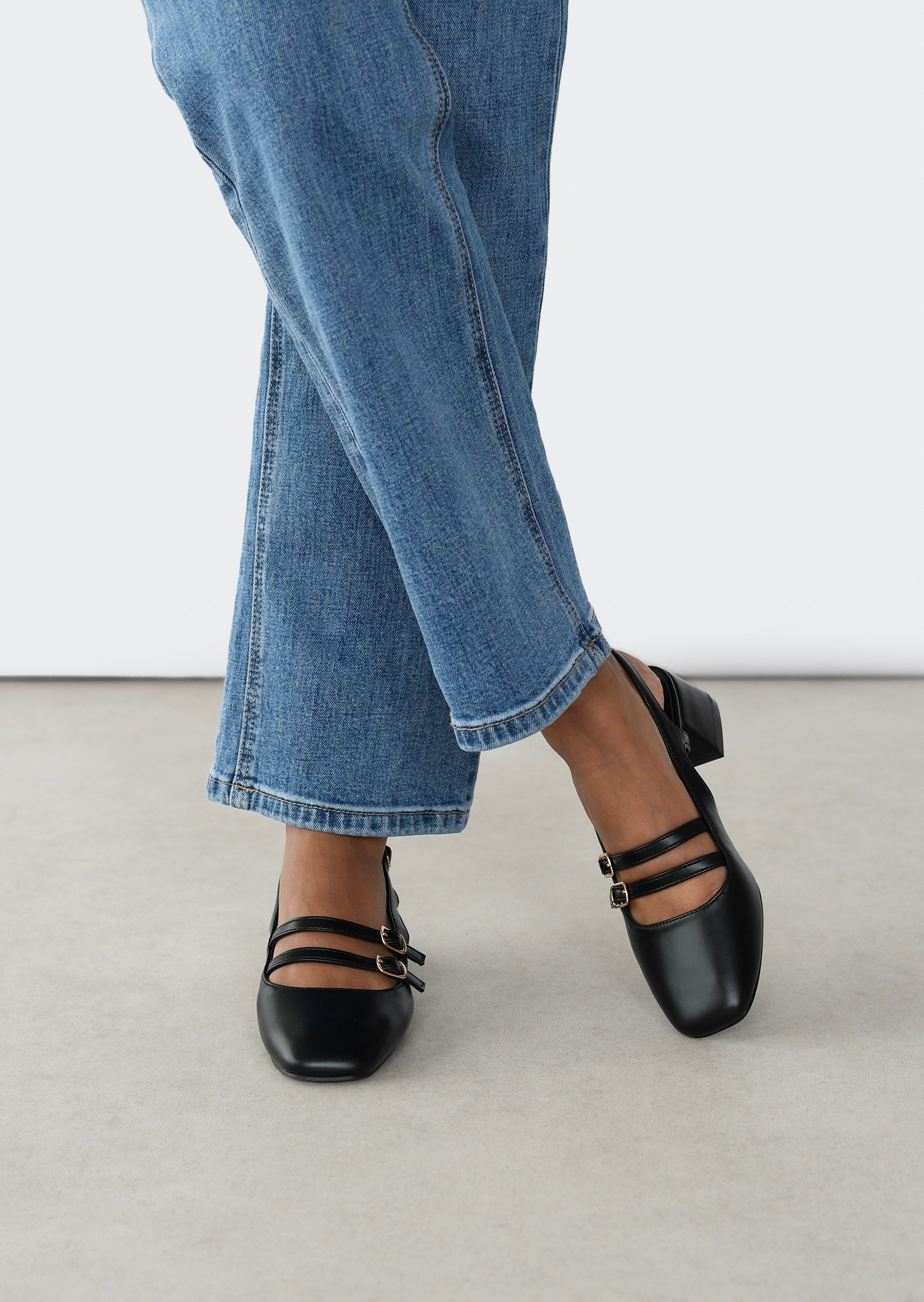 Ballerine Bloc Talon Ballerines à Talon Brides - Main Image