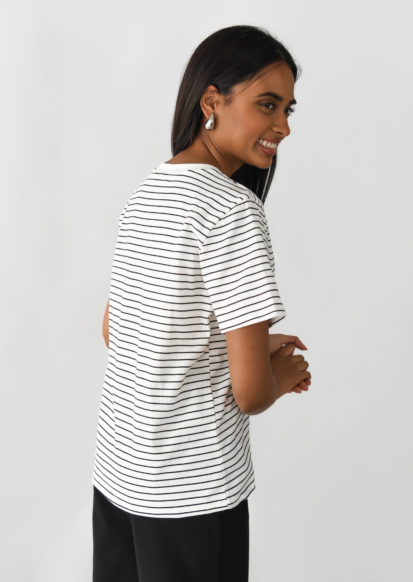 Striped cotton T-shirt