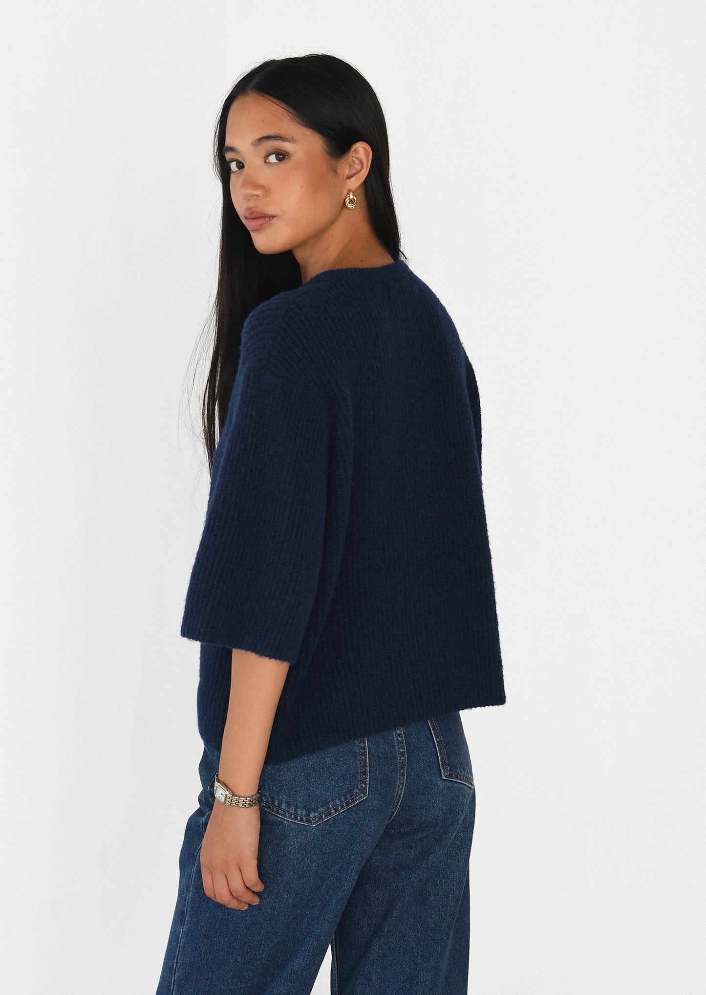 Cárdigan punto manga corta