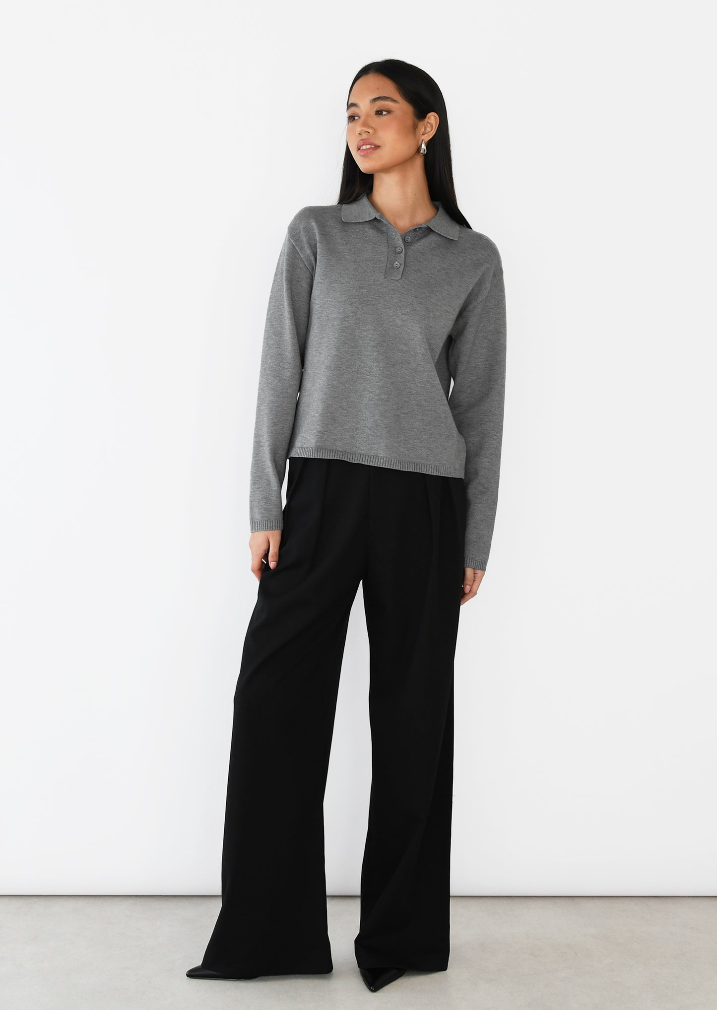 Jersey cuello polo botones