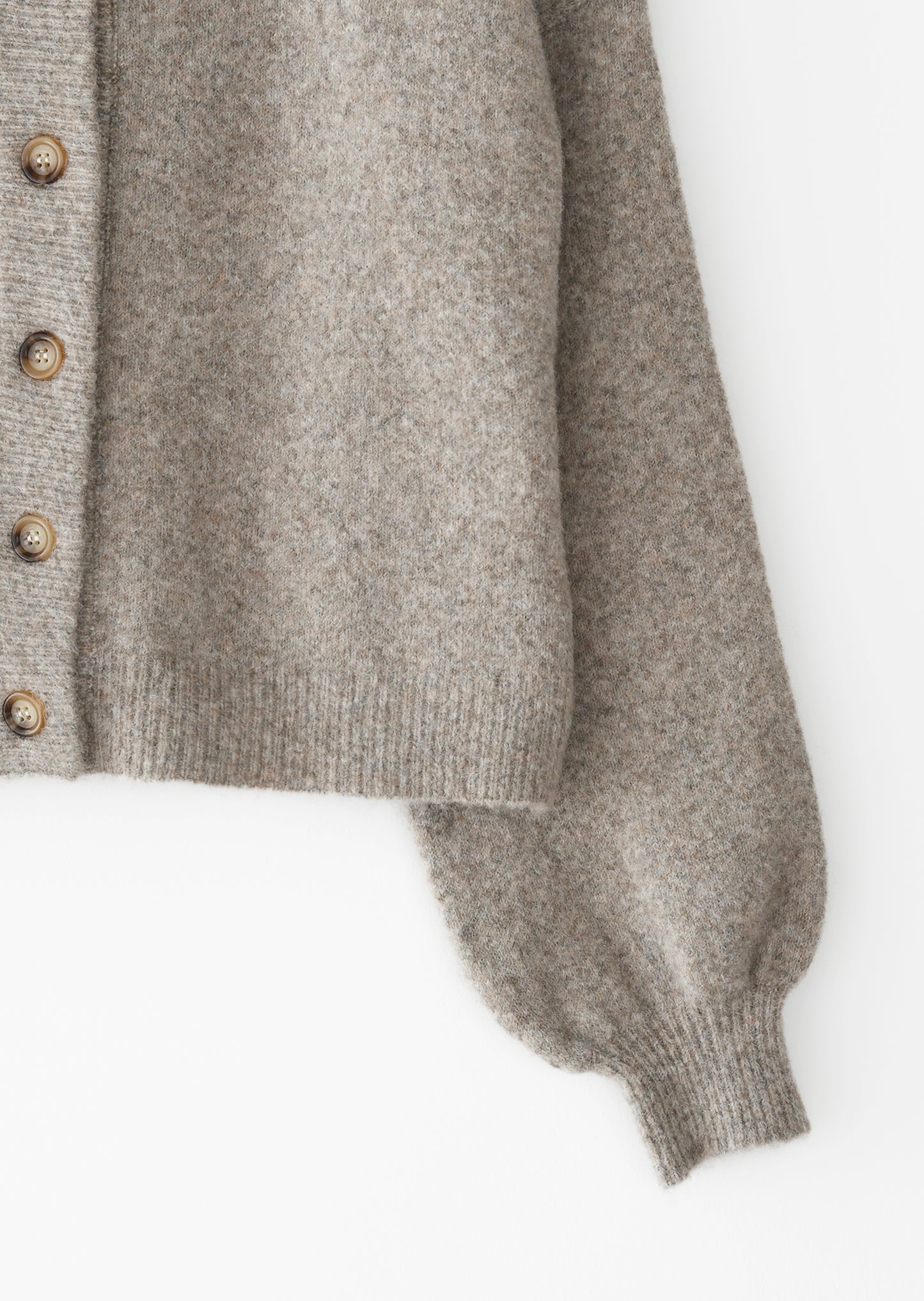 Cardigan à manches bouffantes