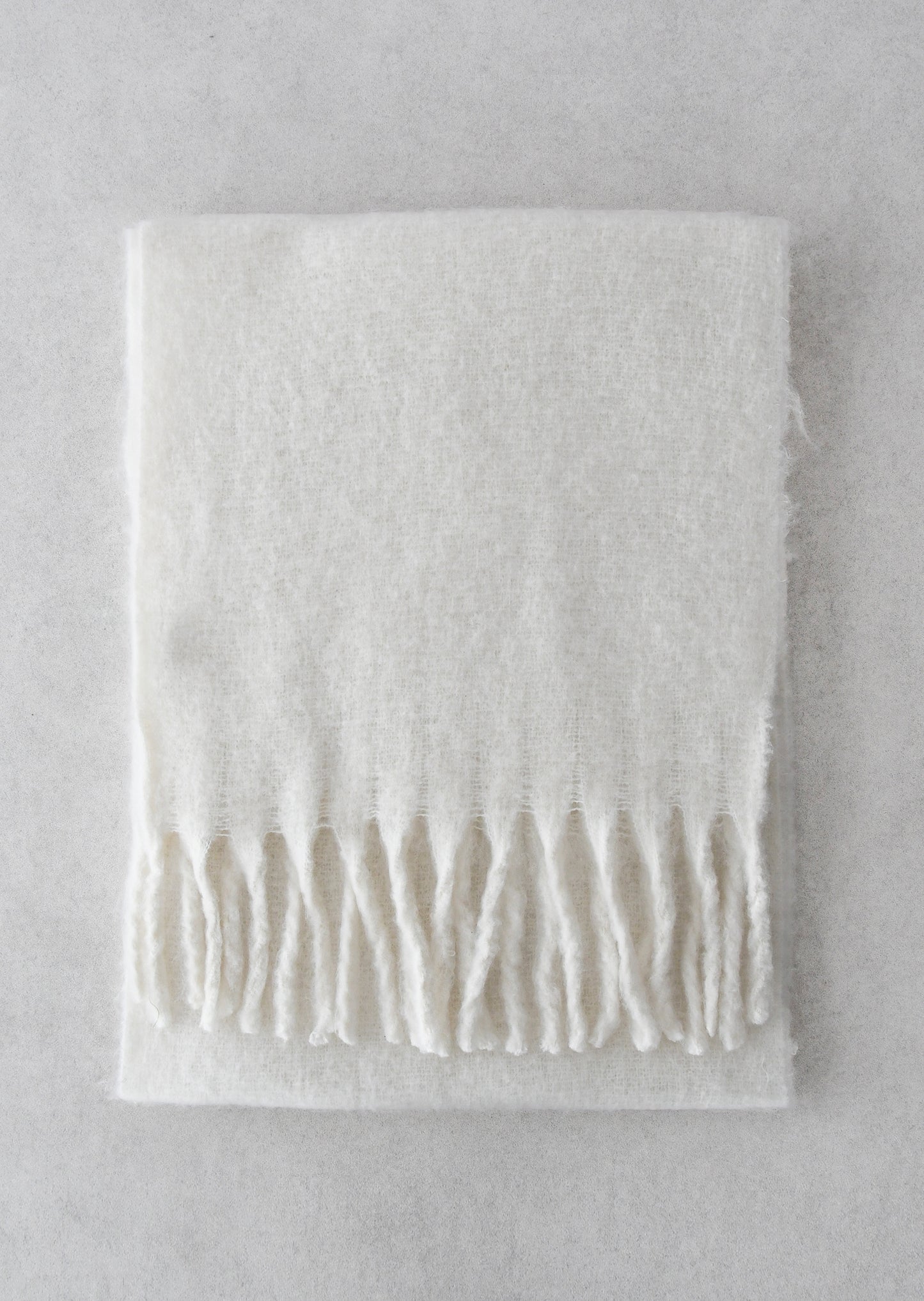 Écharpe en maille à franges