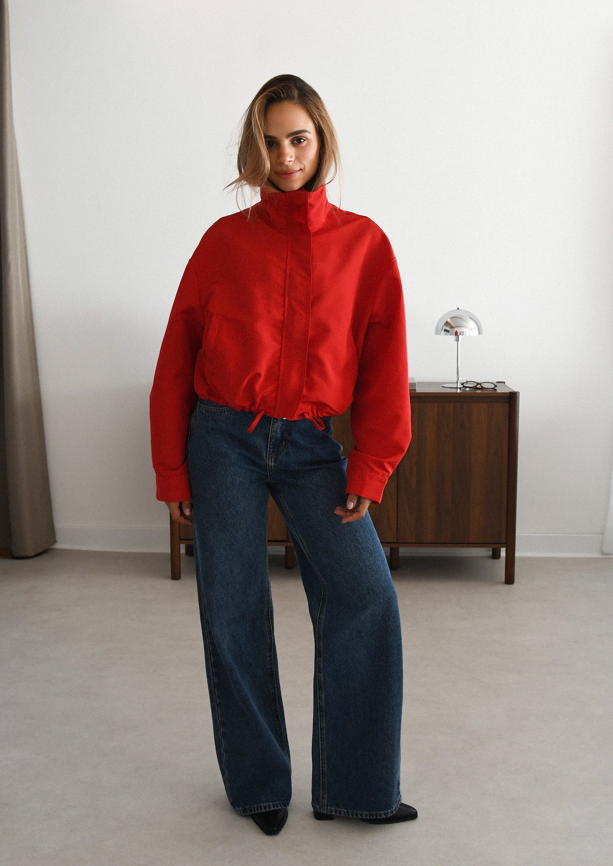 Veste à col cheminée