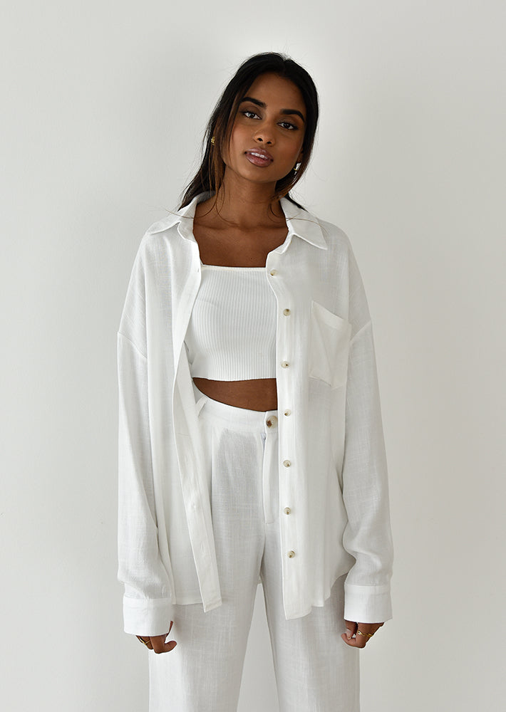 Camisa lino oversize