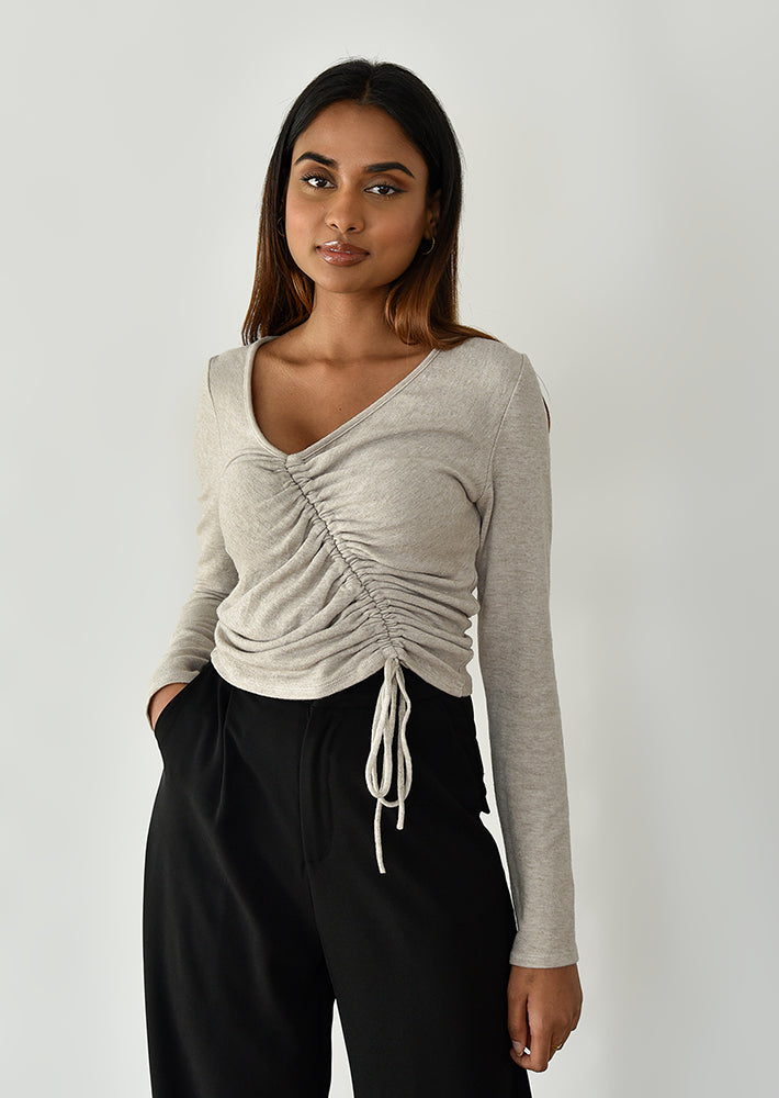 Ruched jumper