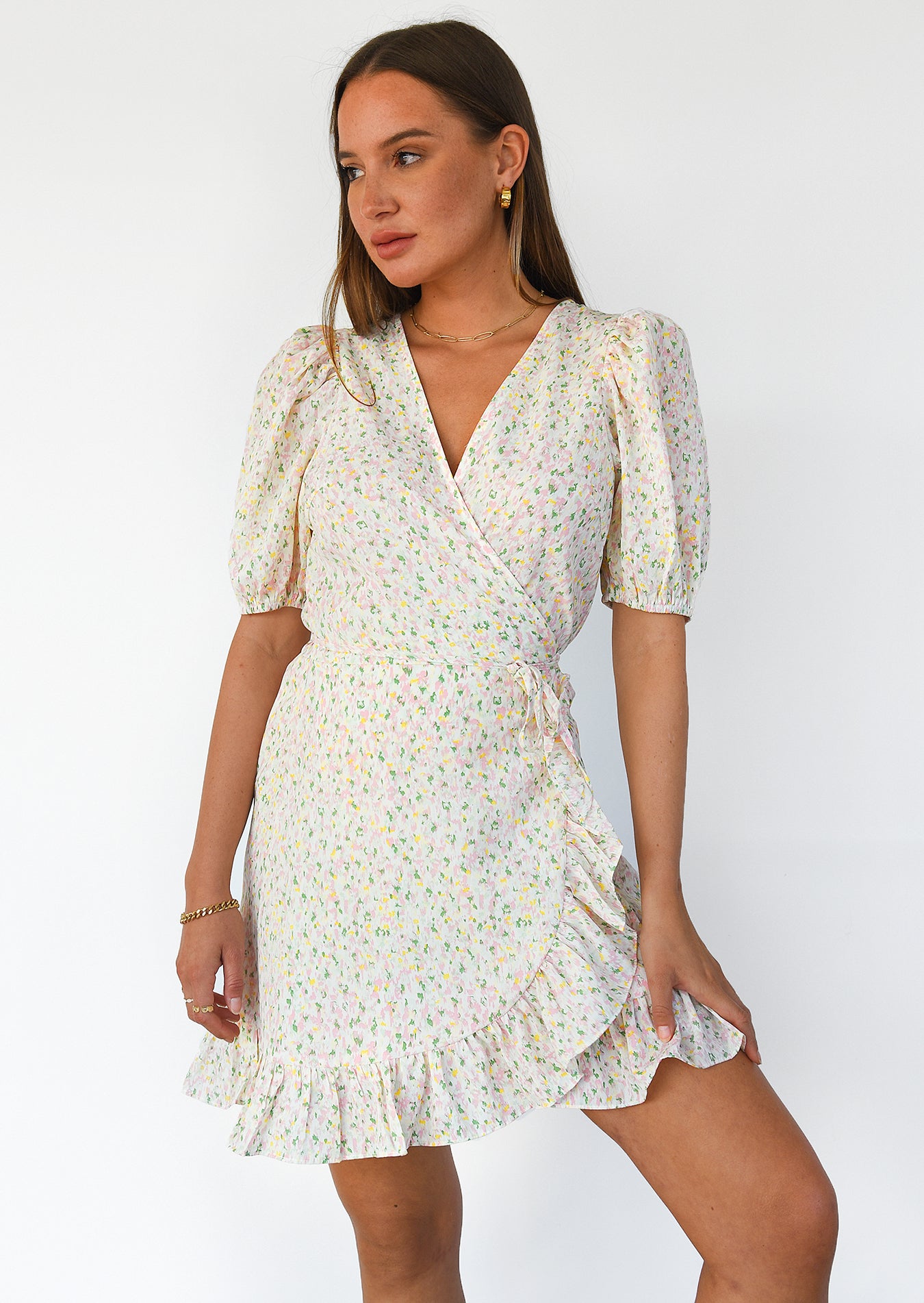 Cache Coeur Robe Portefeuille Fleurie Robe Cache-cœur Fleurie à