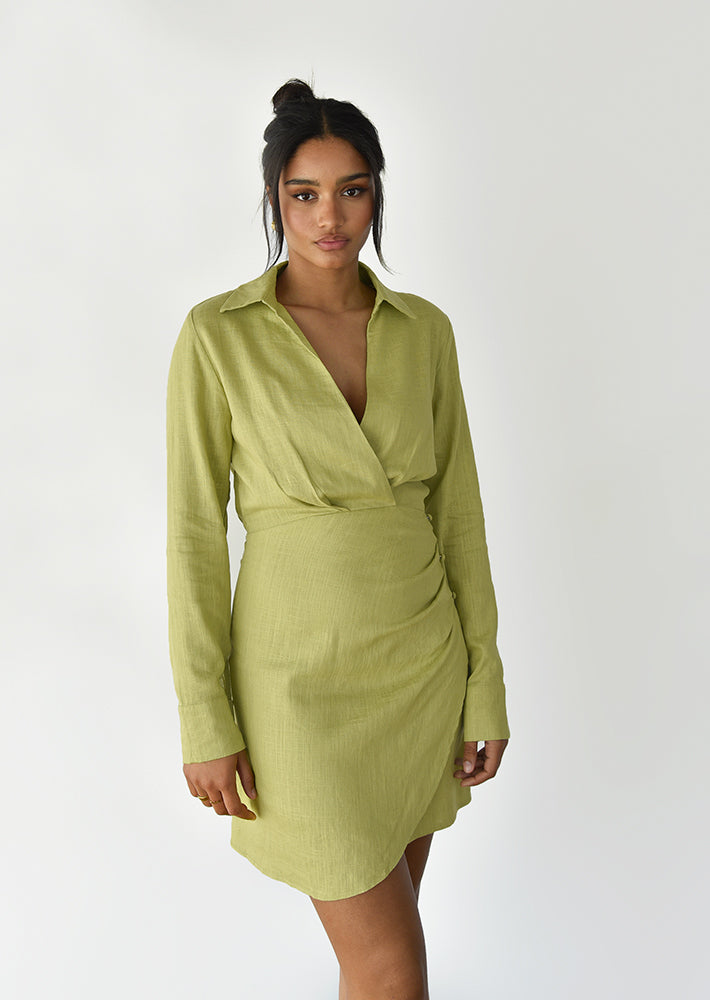 Vestido camisero lino