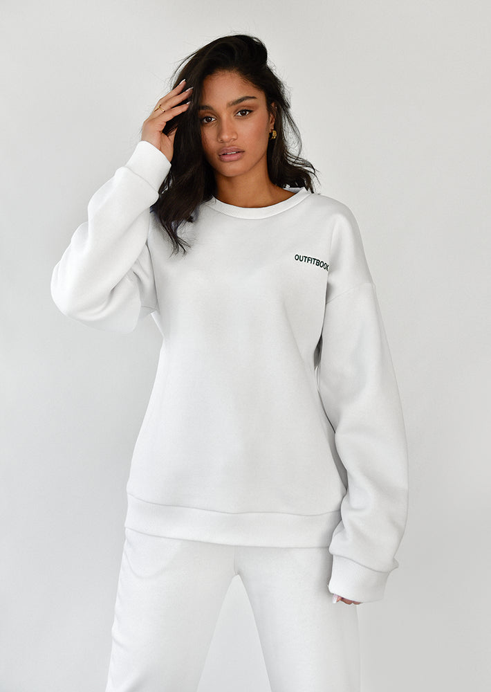 Sweat oversize blanc