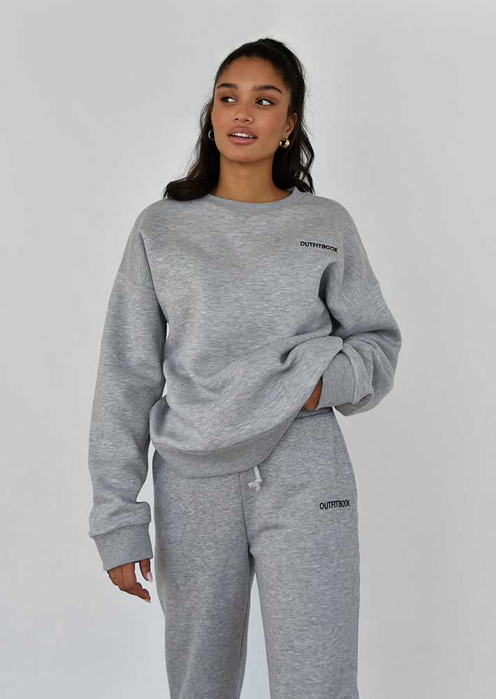 Sweat oversize gris