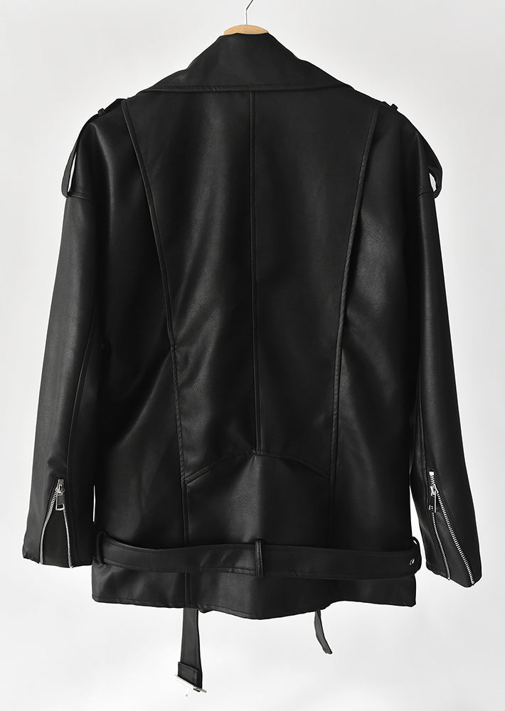 Oversized biker jacket
