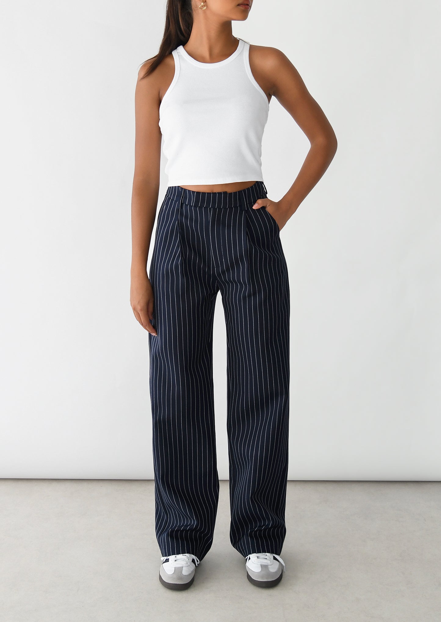 Striped Suit Trousers