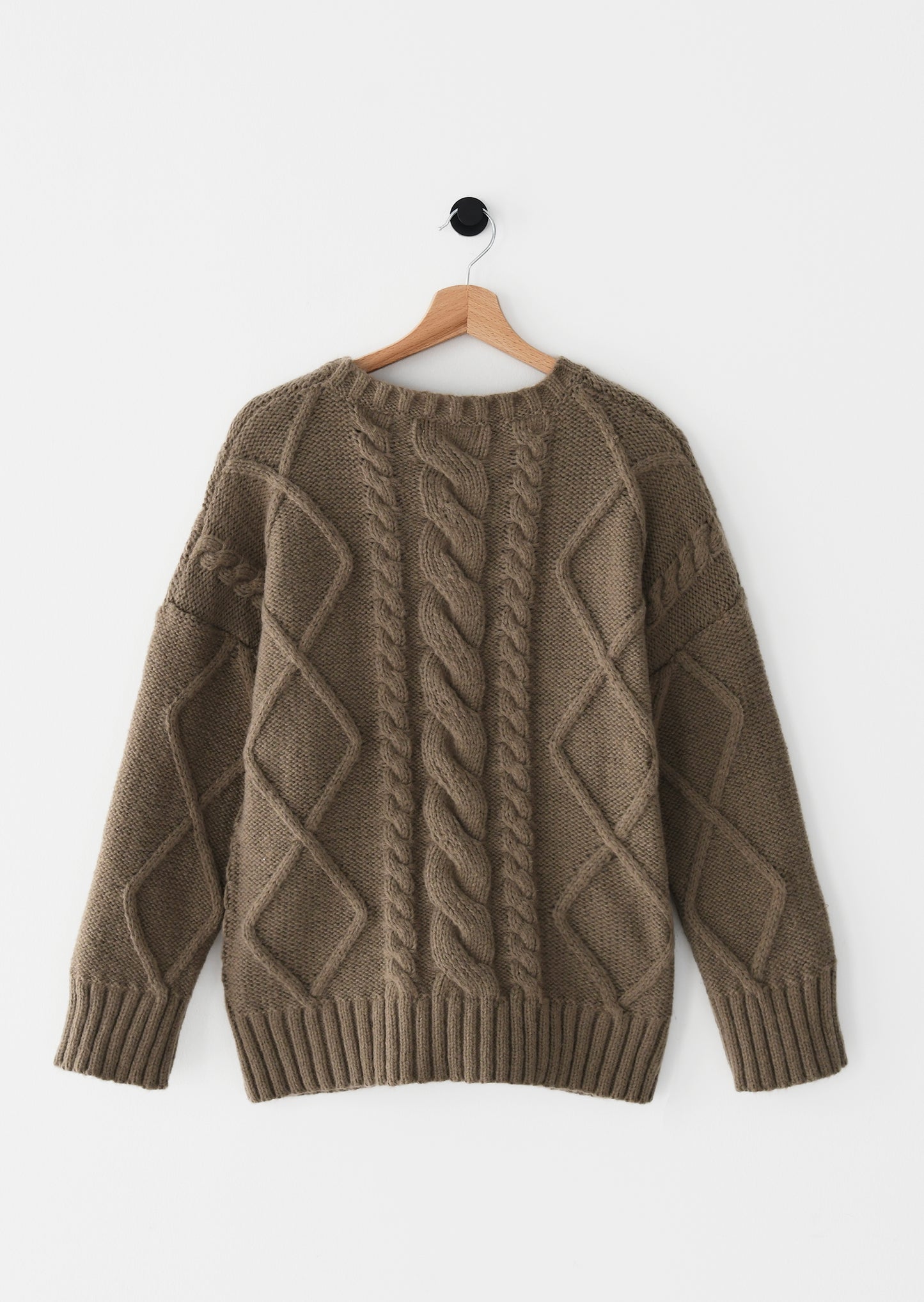 Cable-knit sweater