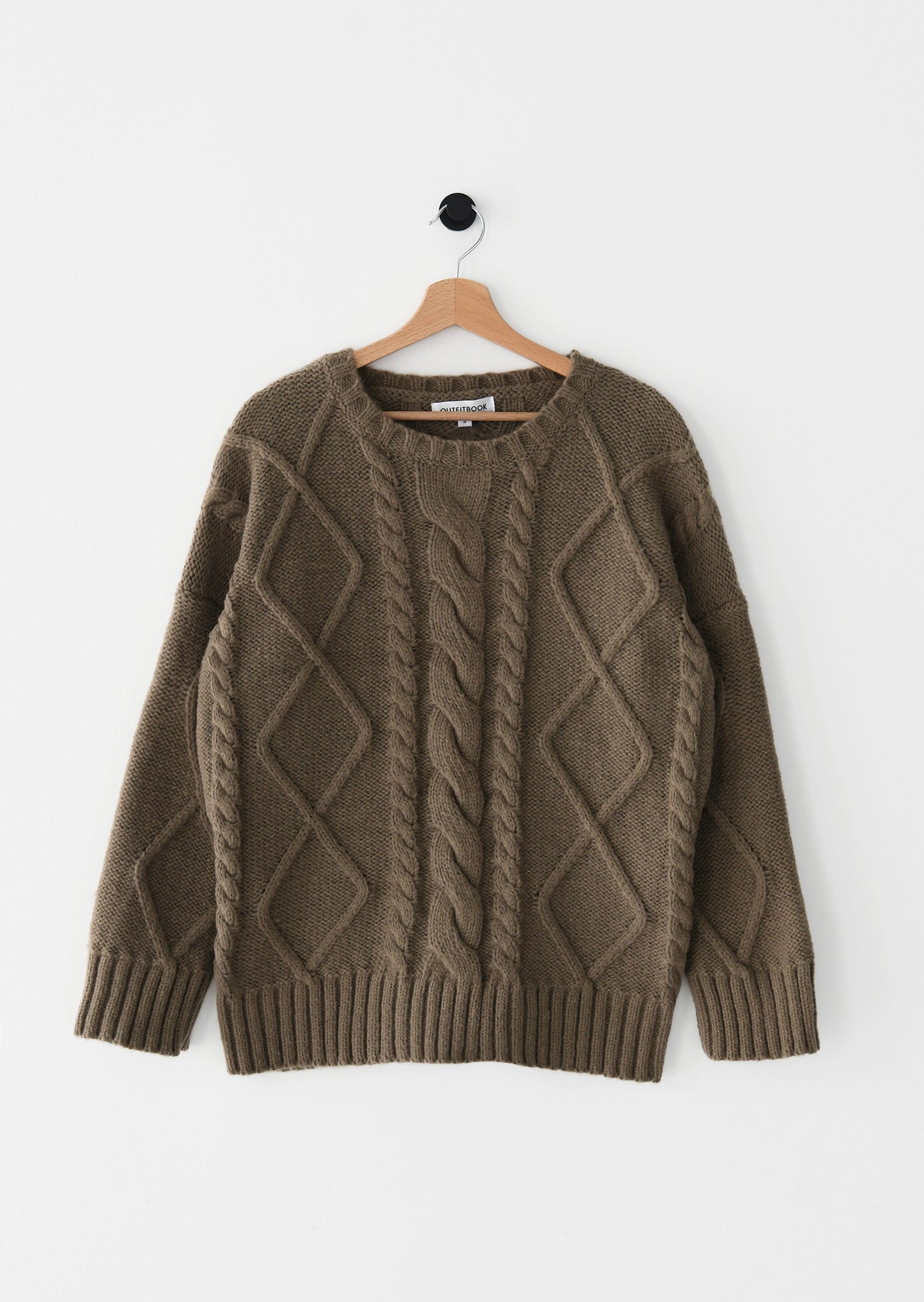 Cable-knit sweater