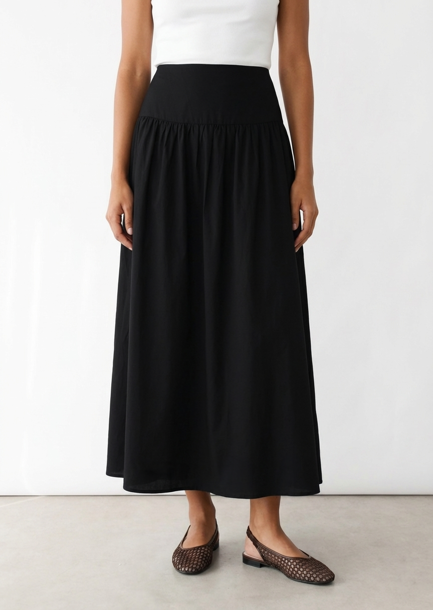 Long cotton skirt