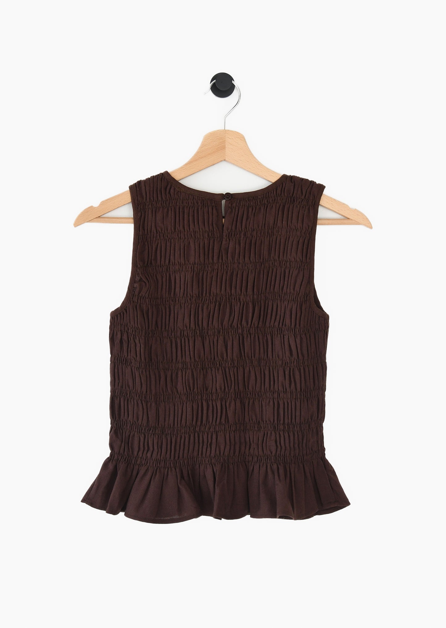 Gathered ruffled top