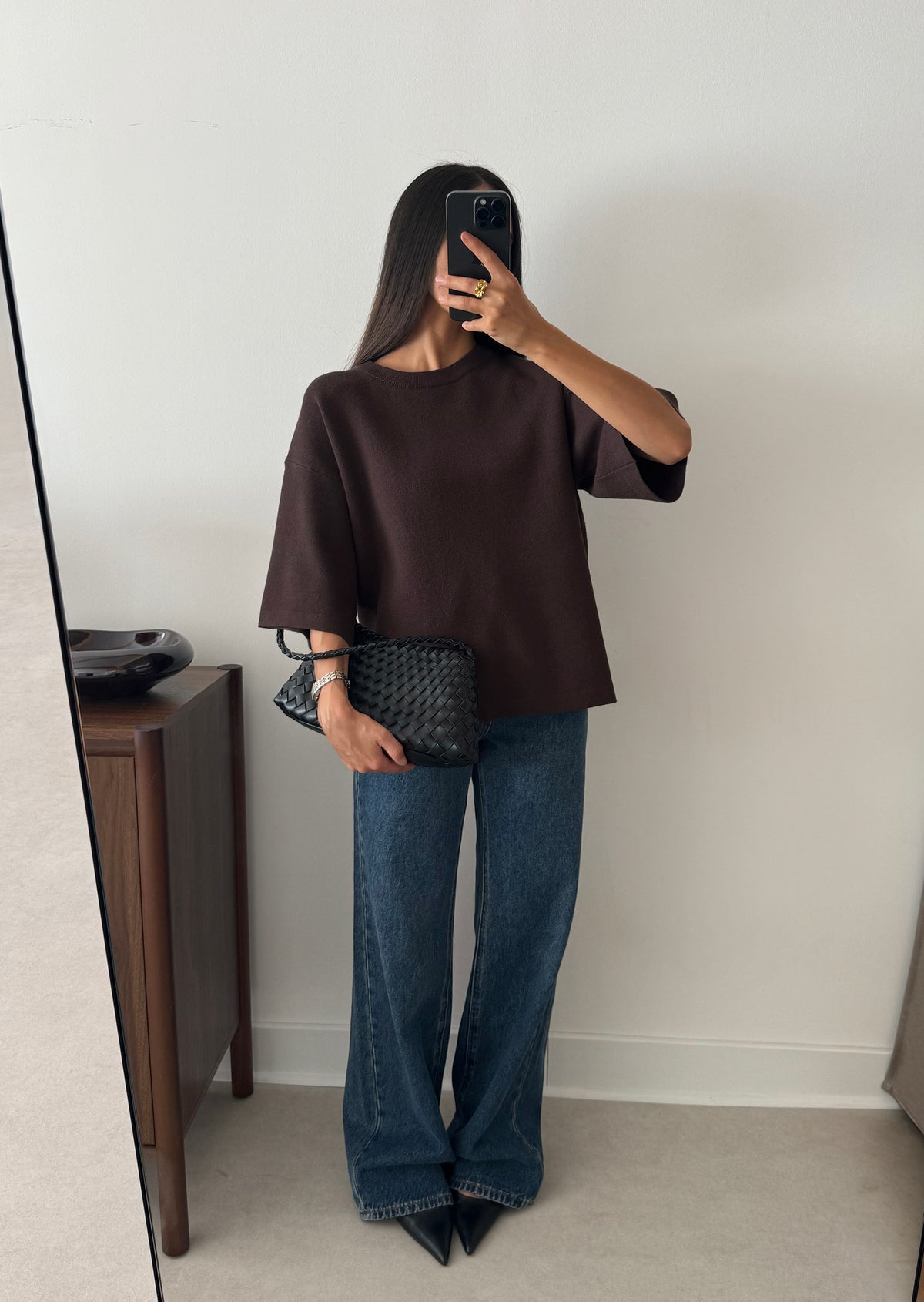 Short-sleeve sweater