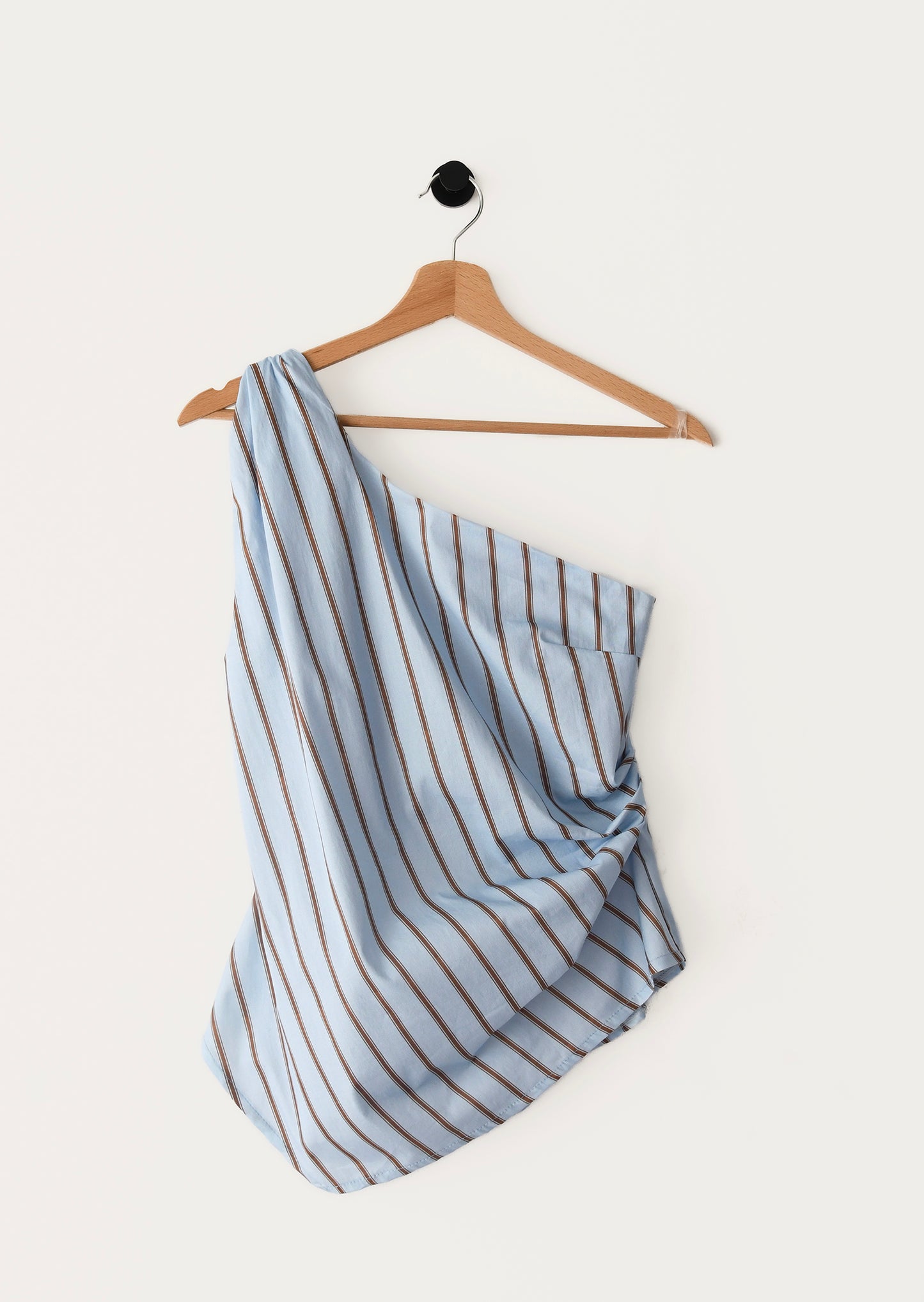 Striped asymmetrical top