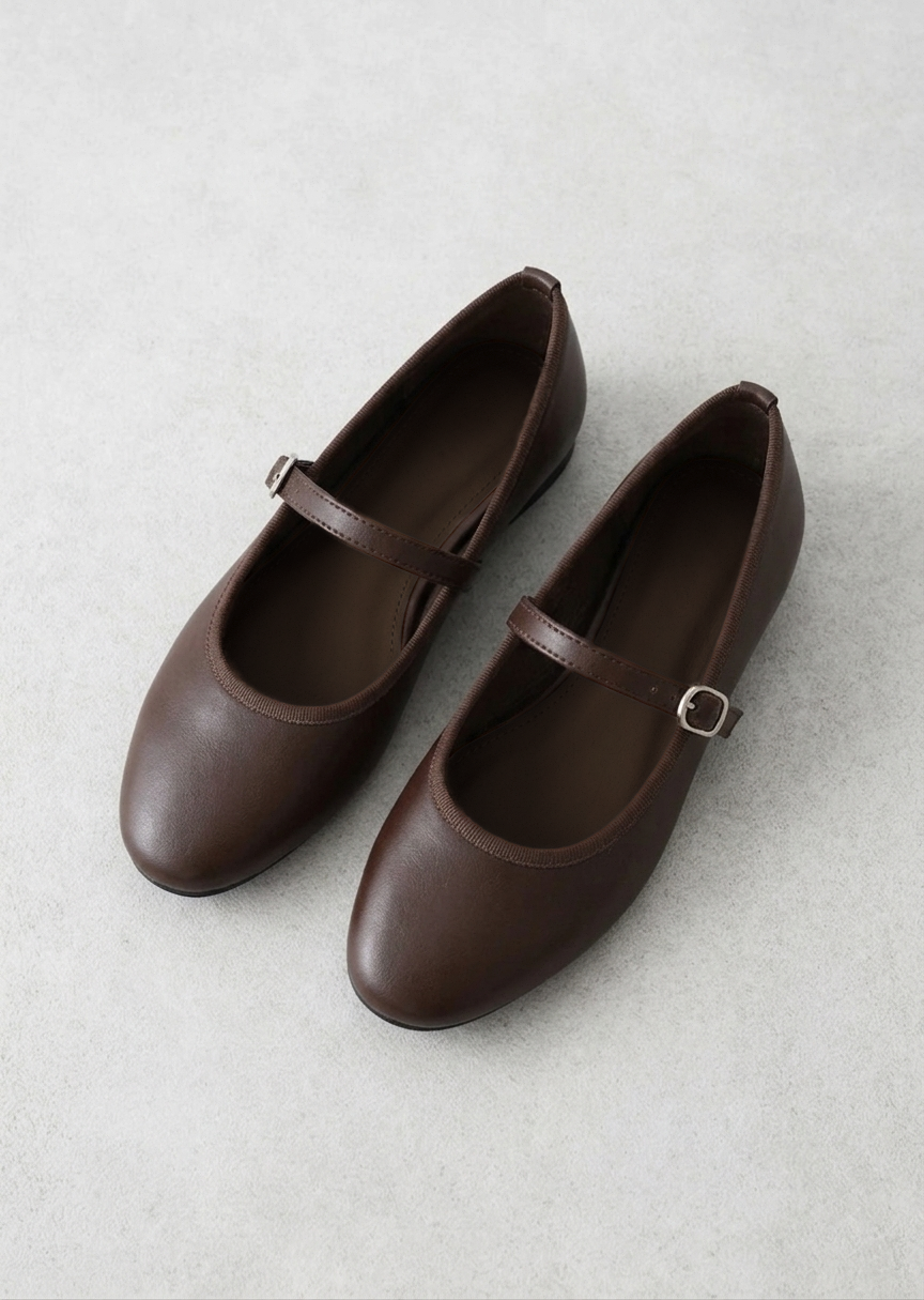 Strap detail ballerinas