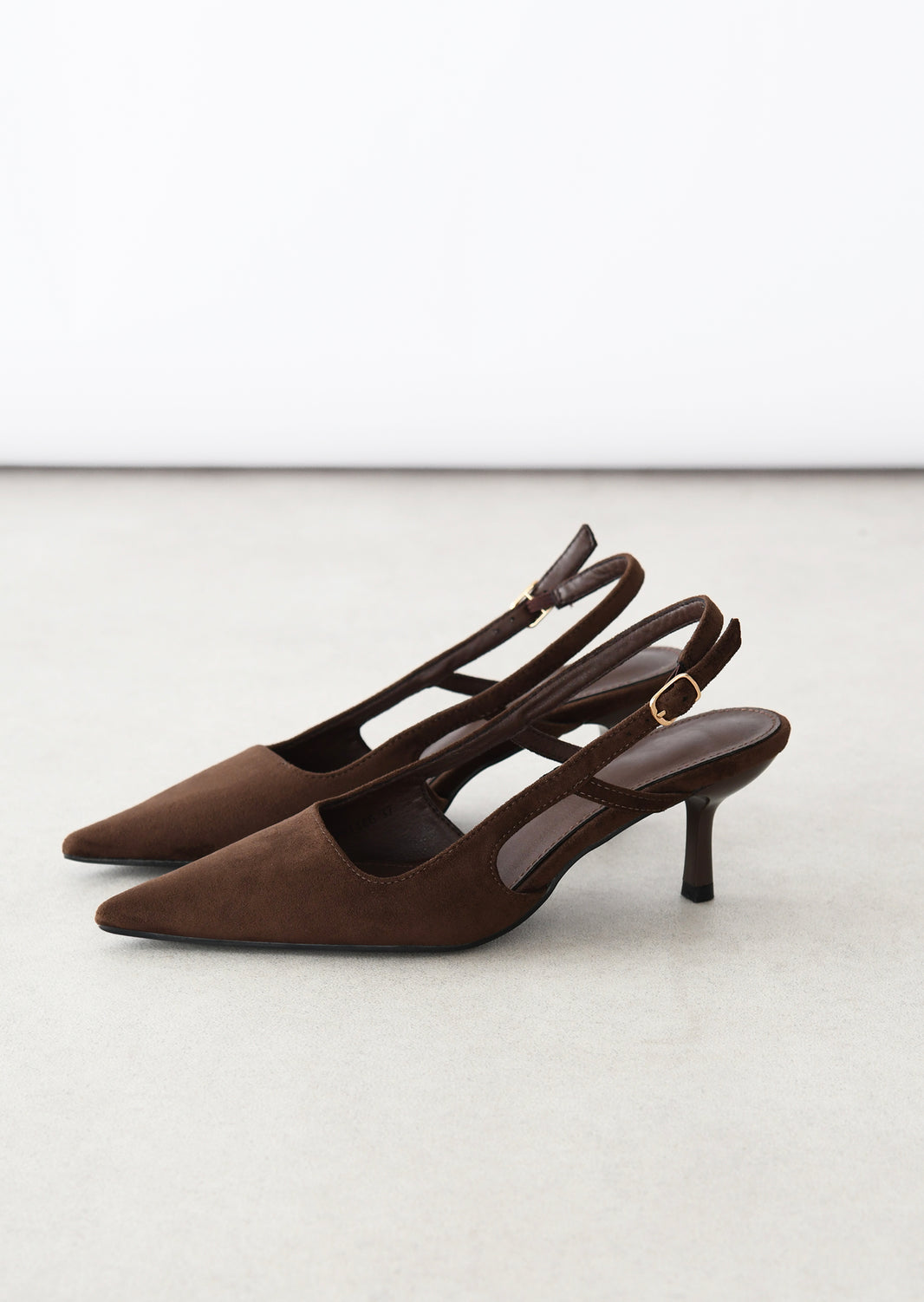 Escarpins suédine slingback