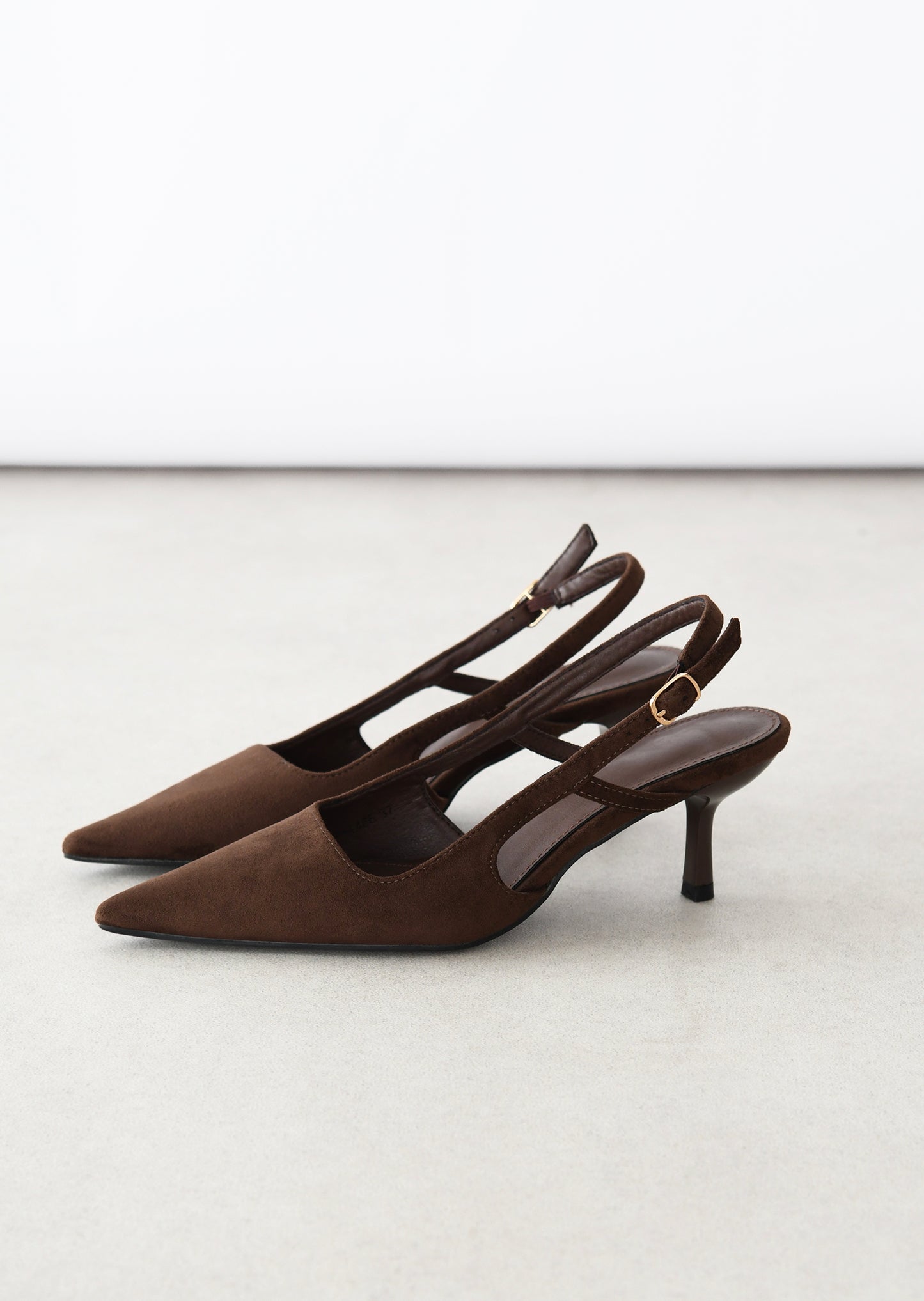 Escarpins suédine slingback