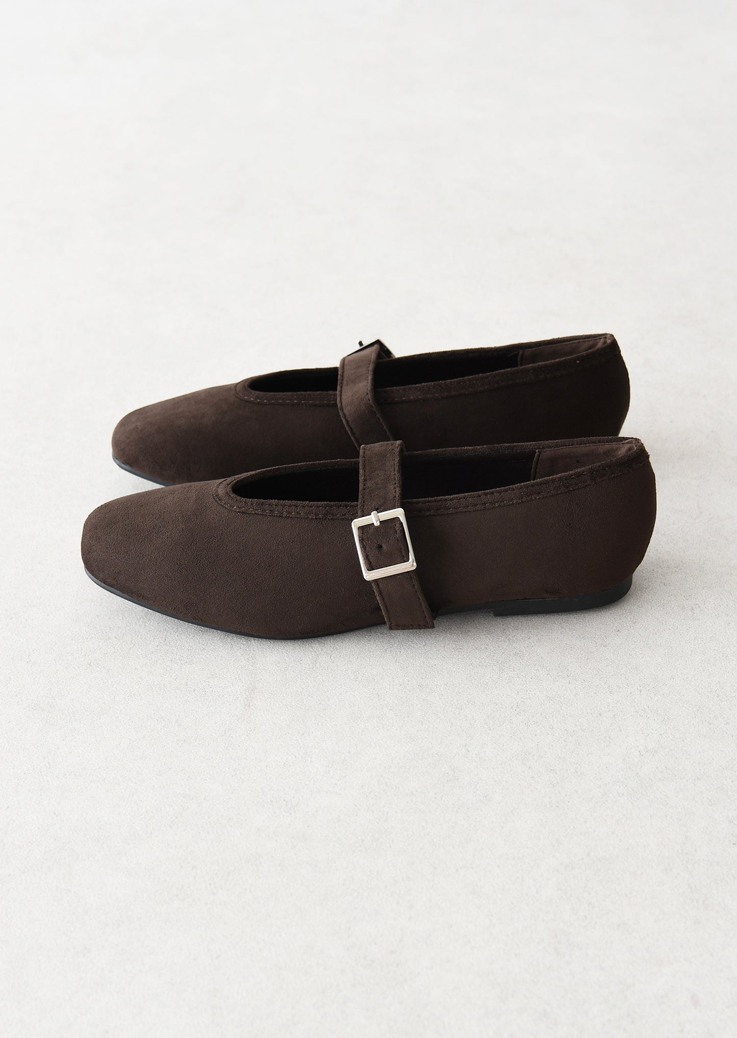 Ballet flats with buckle