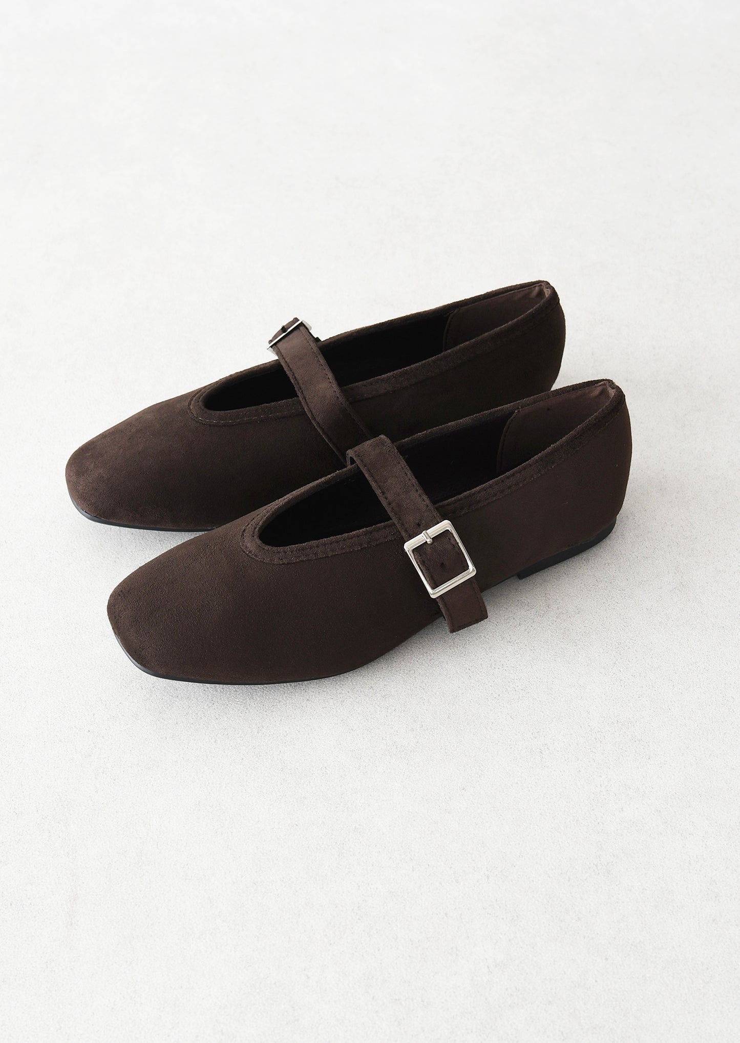 Ballet flats with buckle