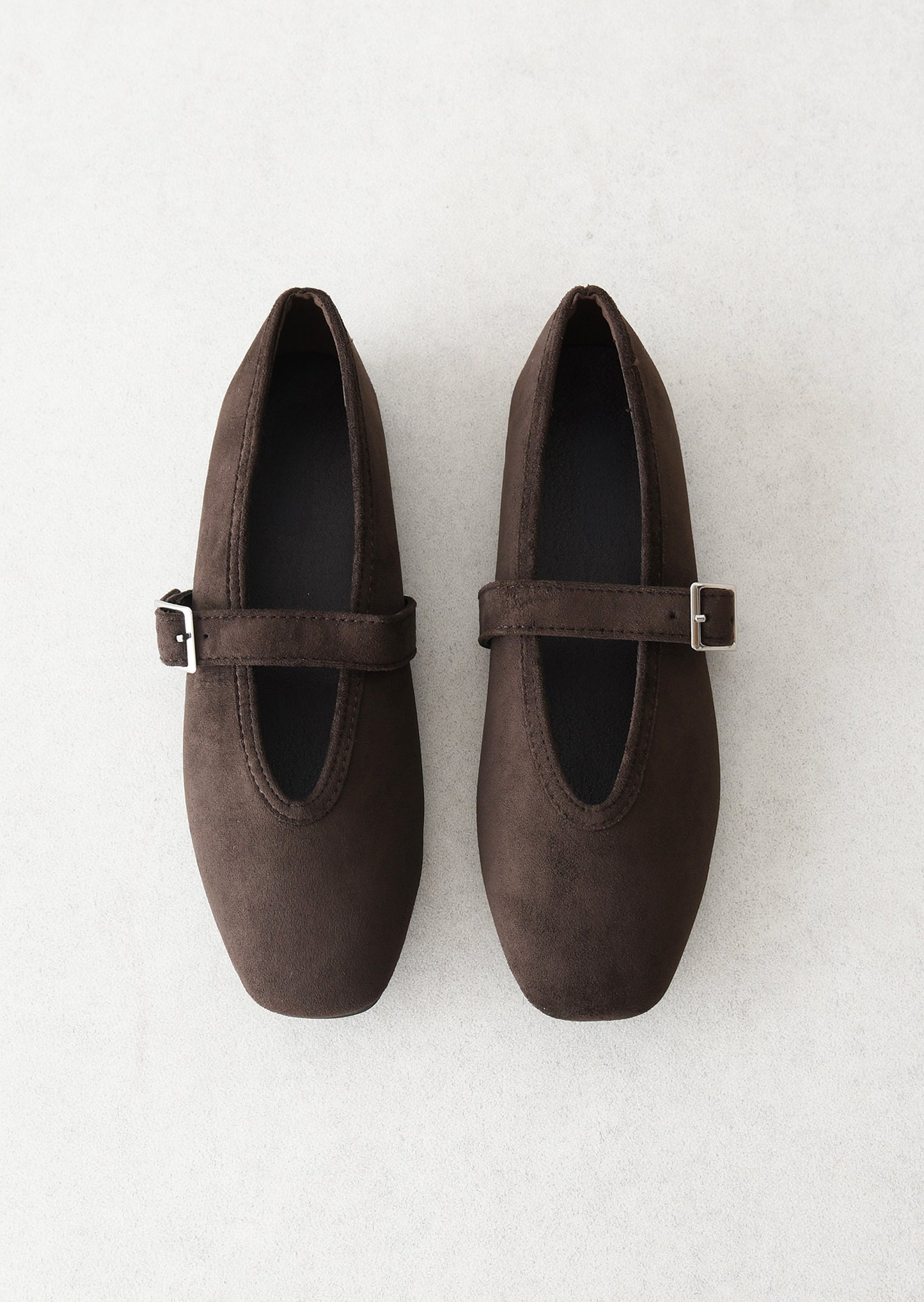 Ballet flats with buckle