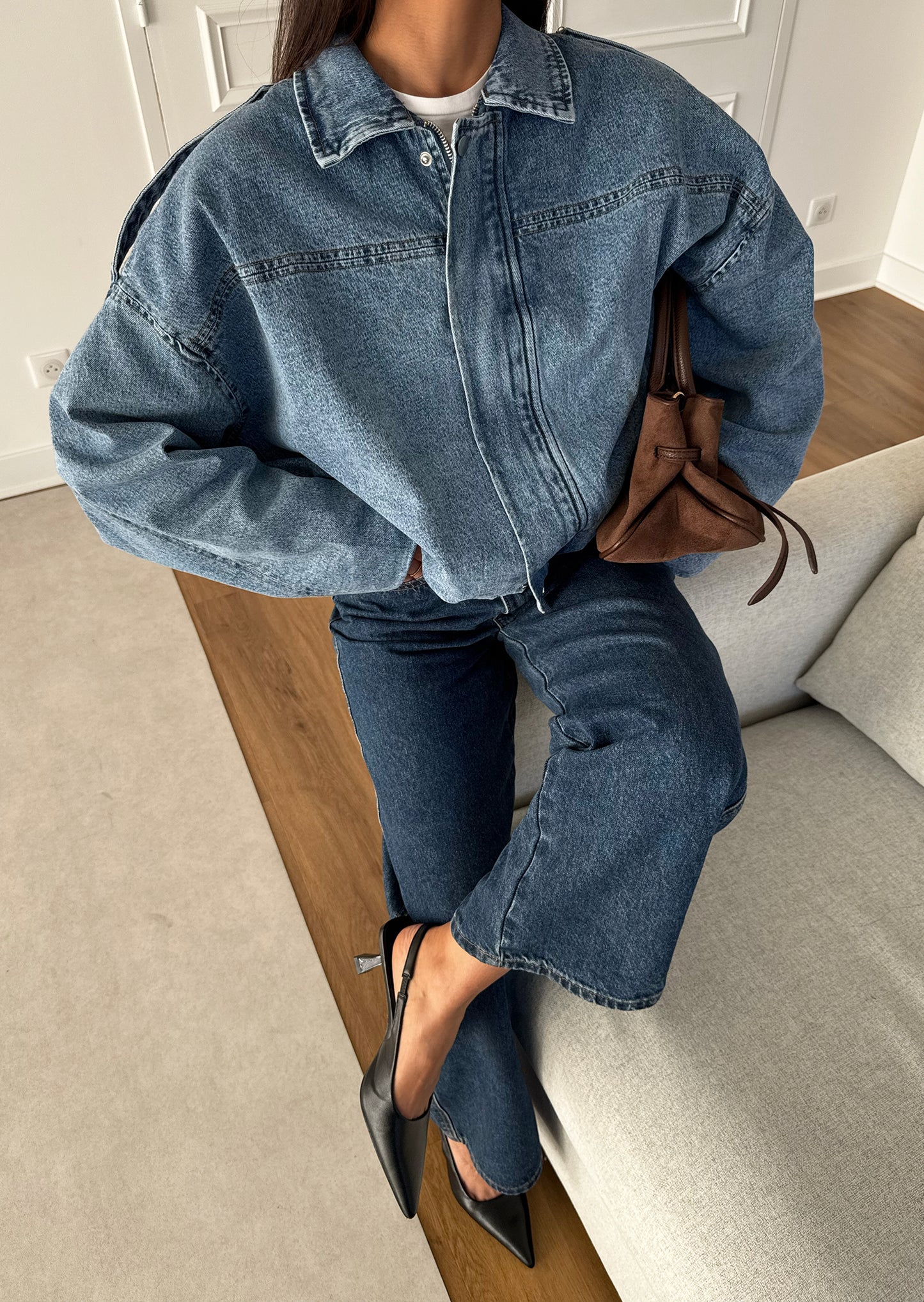 denim bomber jacket
