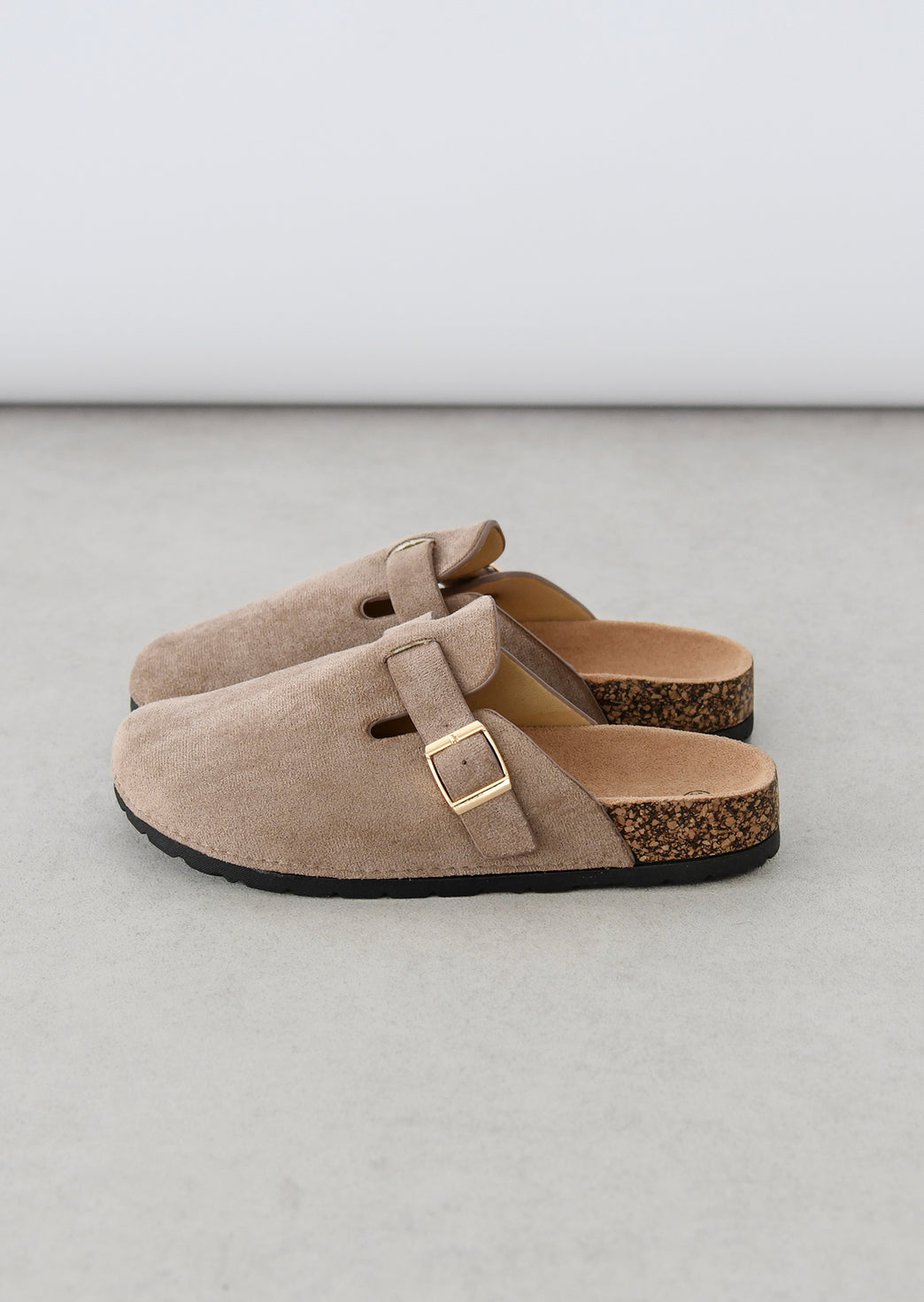 SANDALES PLATES MISSI - TAUPE