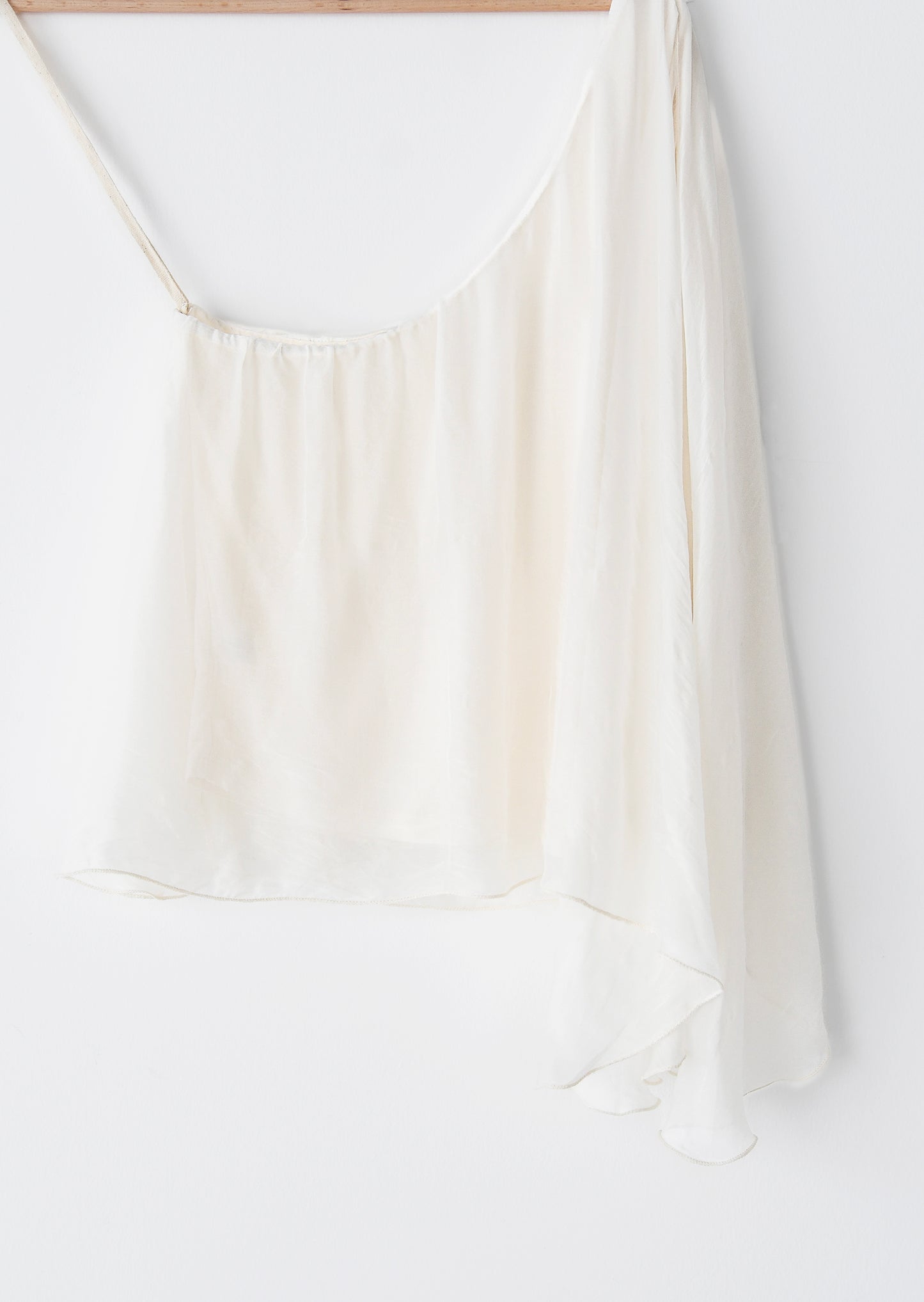 Silk asymmetrical top