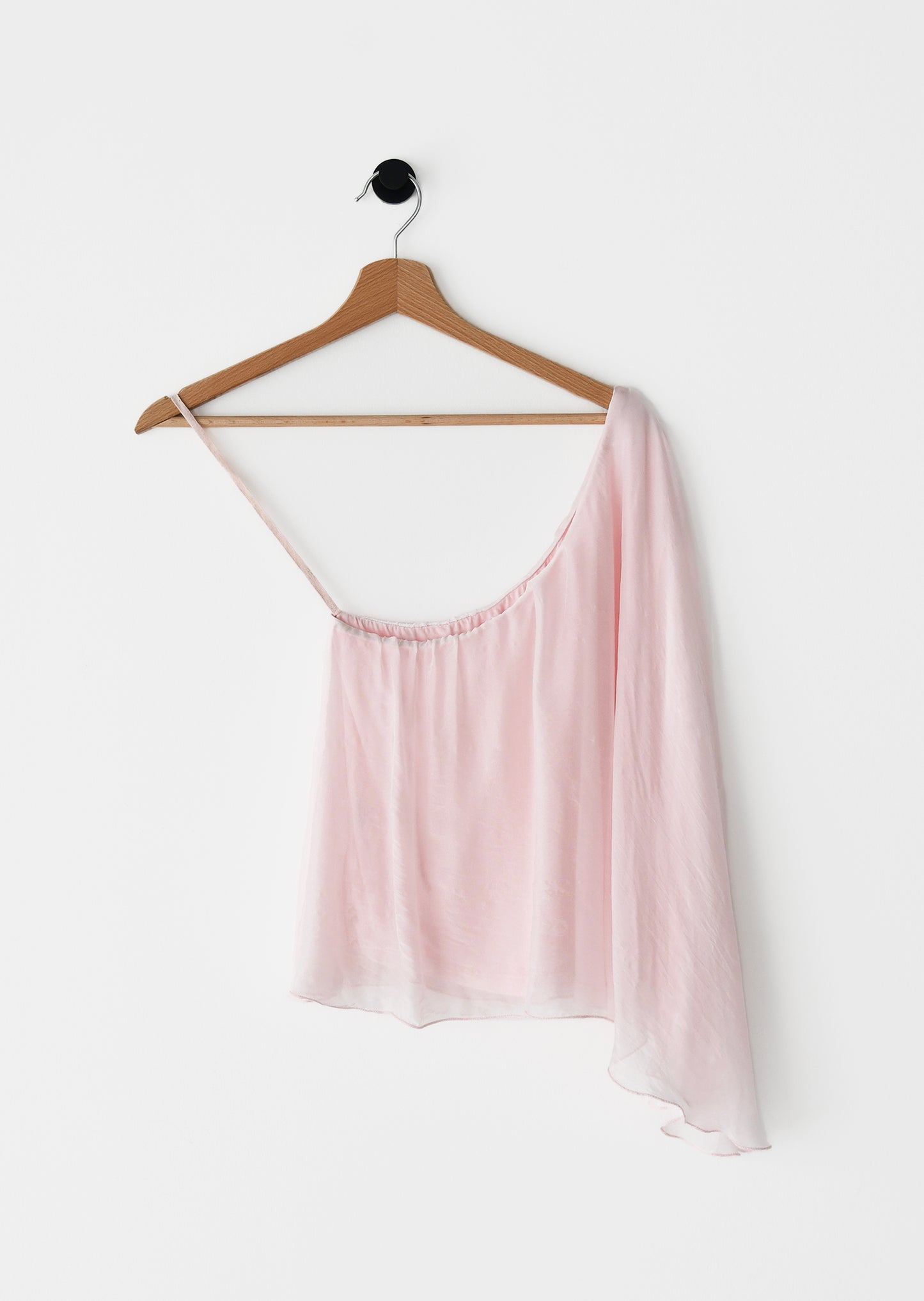 Silk asymmetrical top