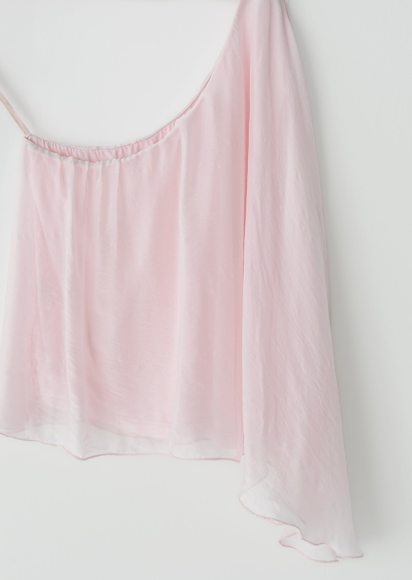 Silk asymmetrical top