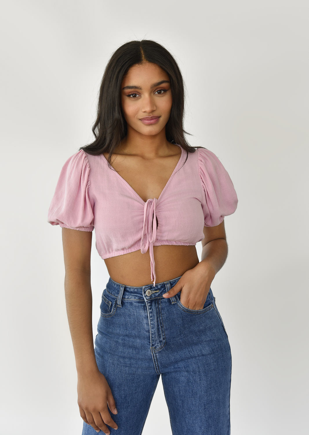 Linen crop top