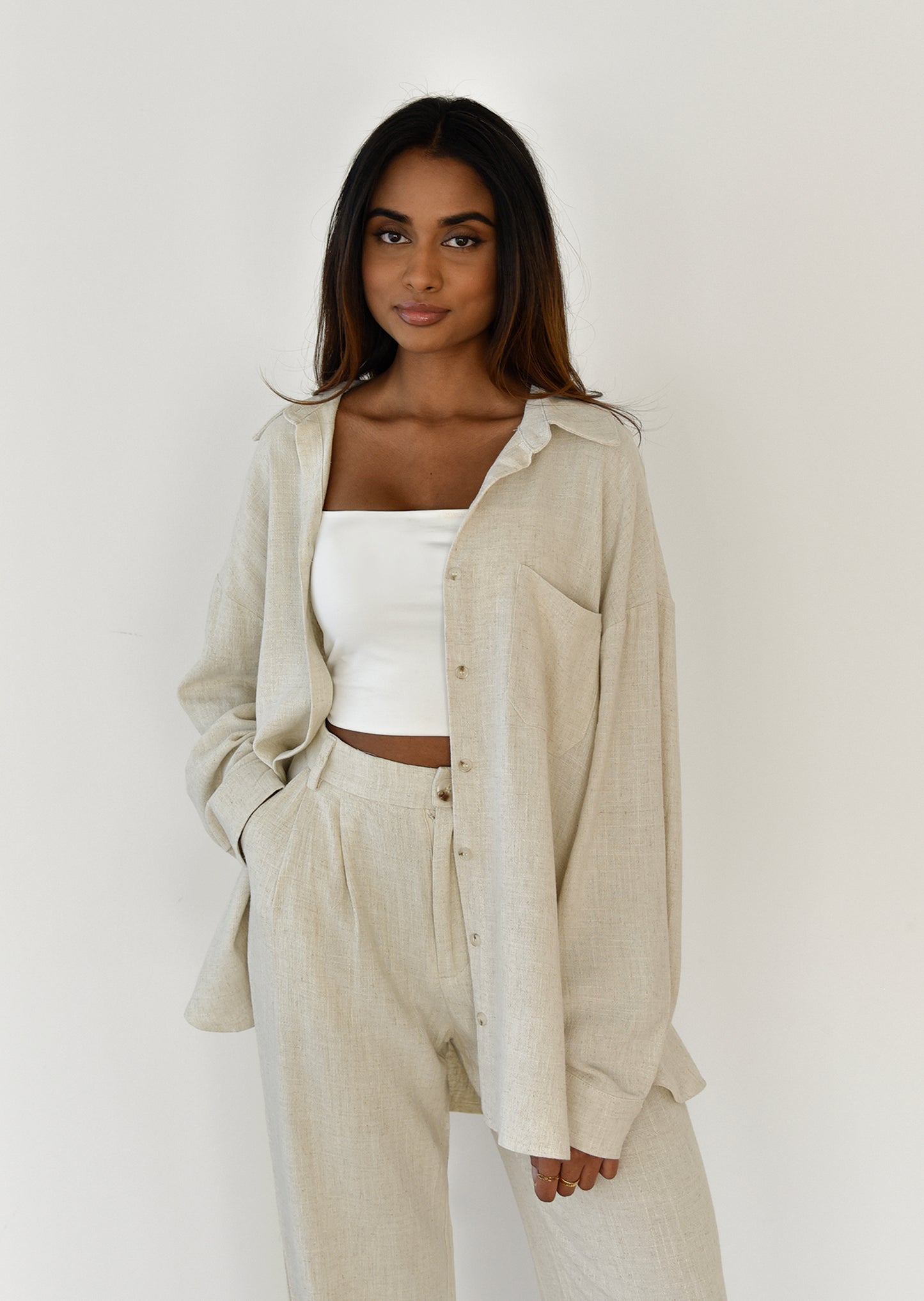 Oversized linen shirt