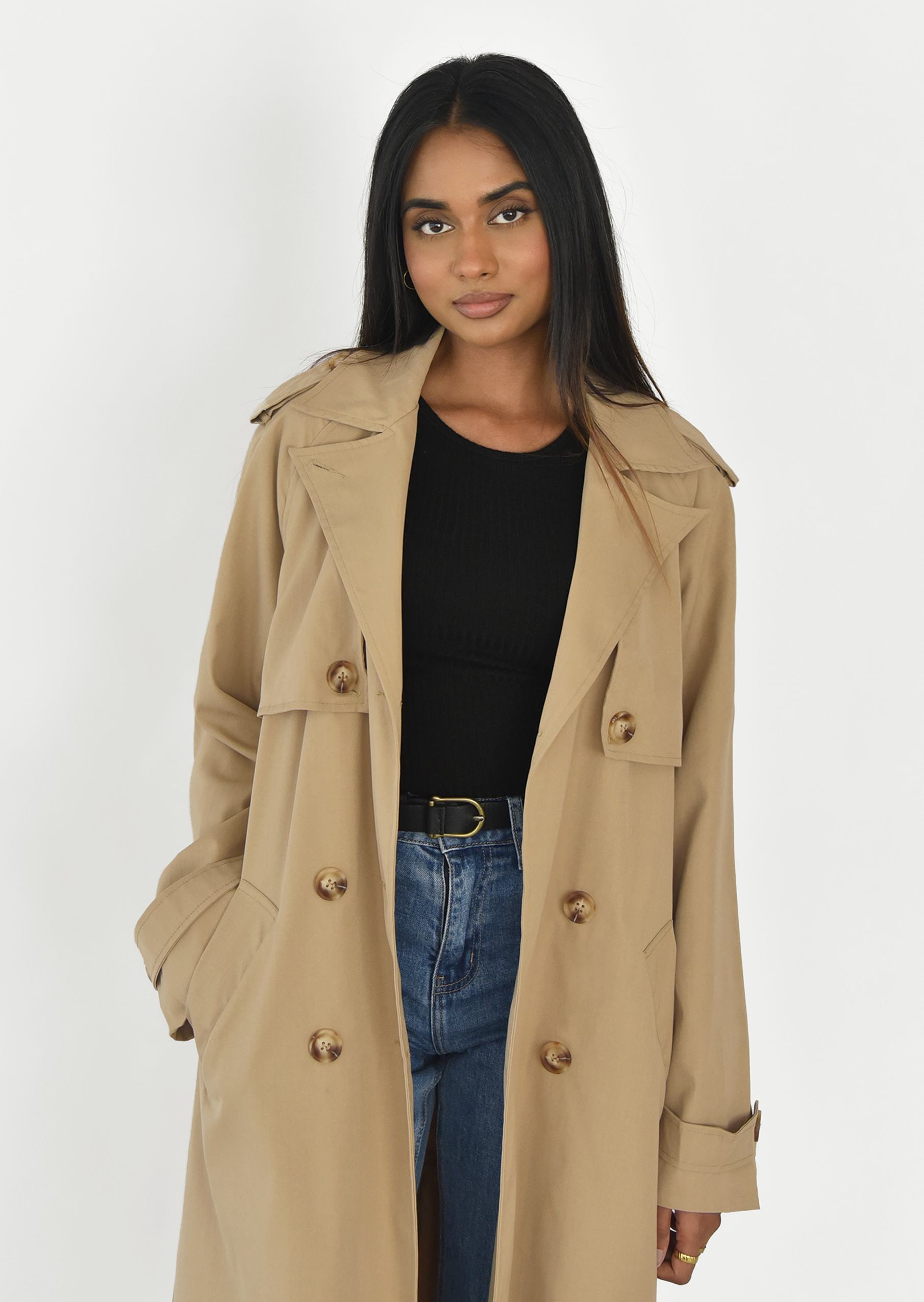 Trench coat in taupe Outfitbook
