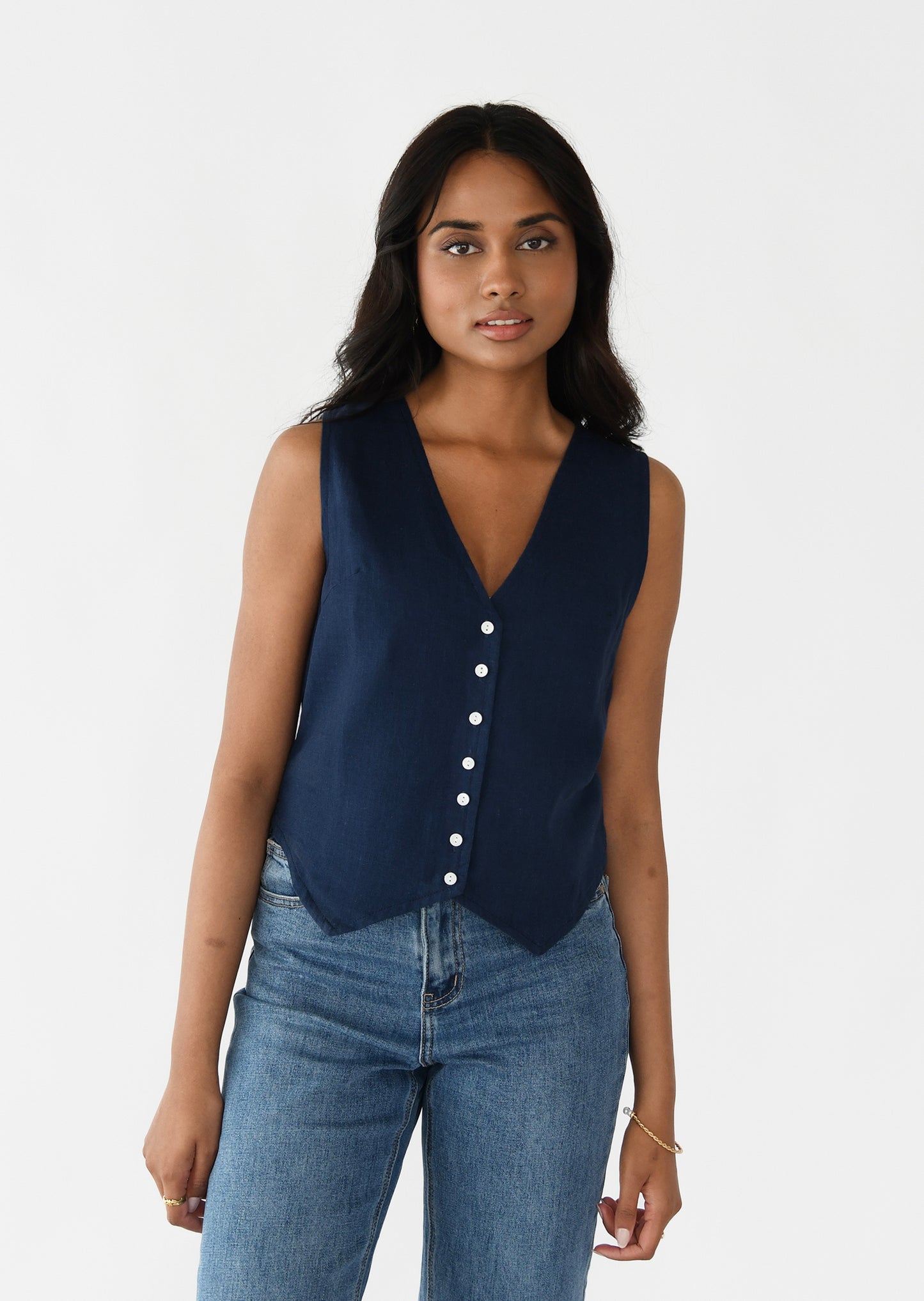 Linen vest