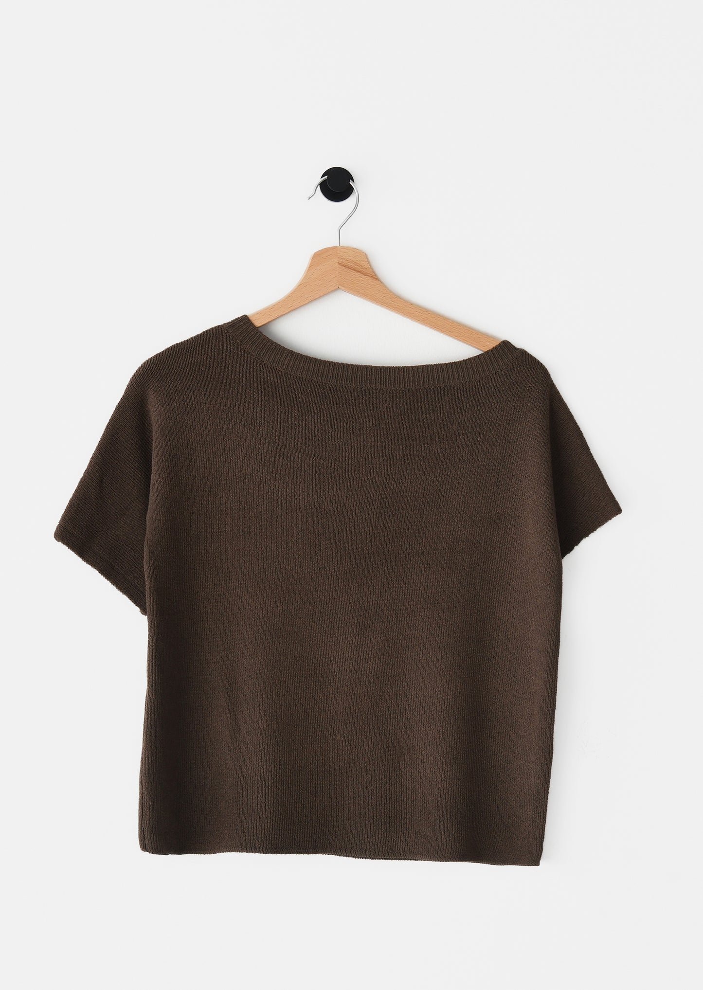 Off-the-shoulder knit top