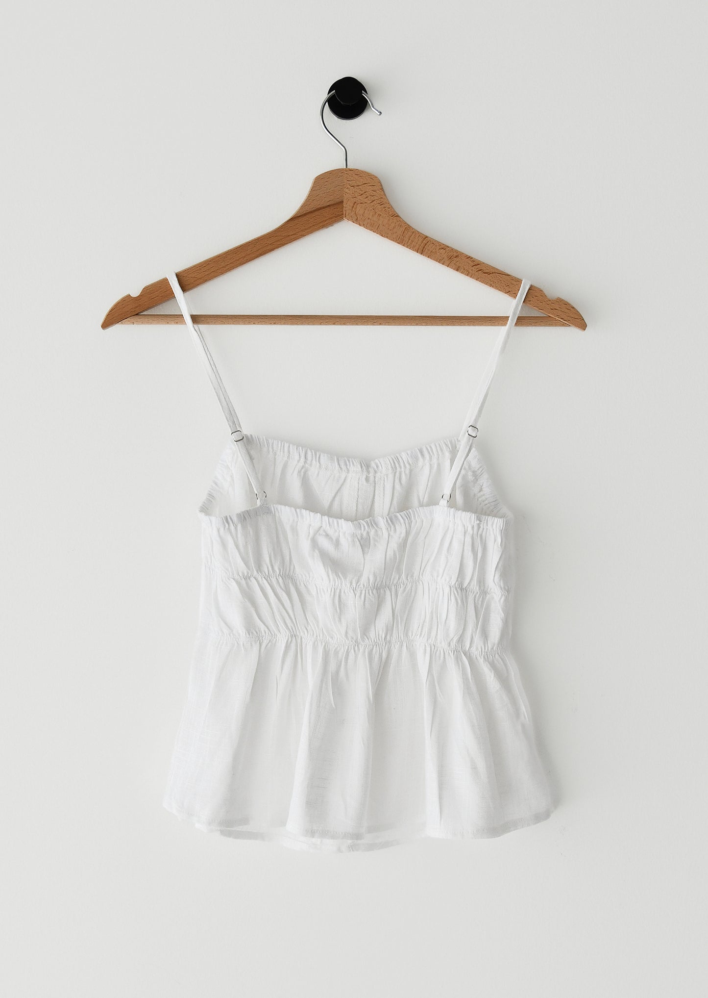 Linen ruffle top 